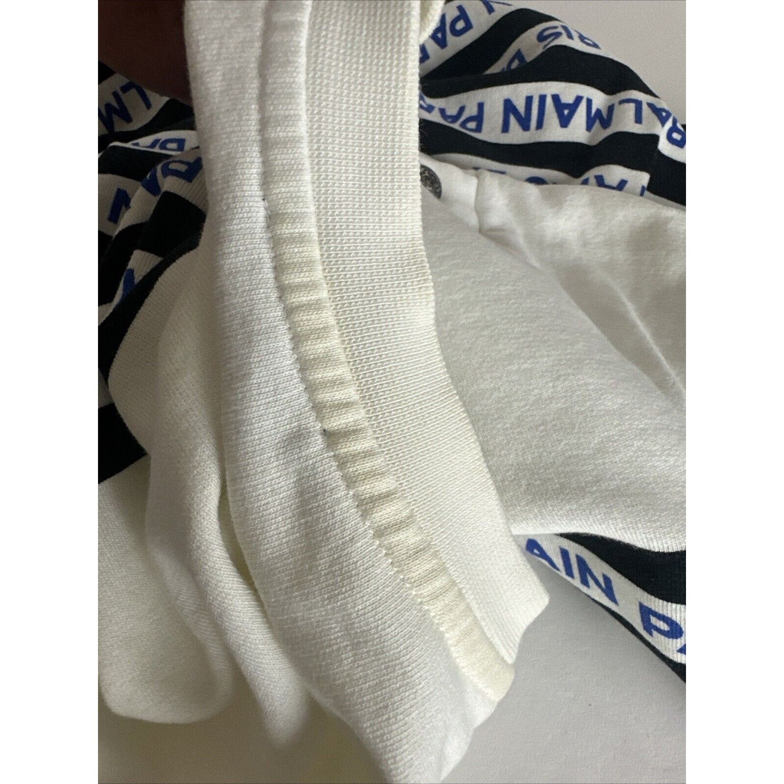 Balmain Permanently Stained Balmain Striped Sweatshirt Men’s SZ M Size US M / EU 48-50 / 2 - 7 Thumbnail