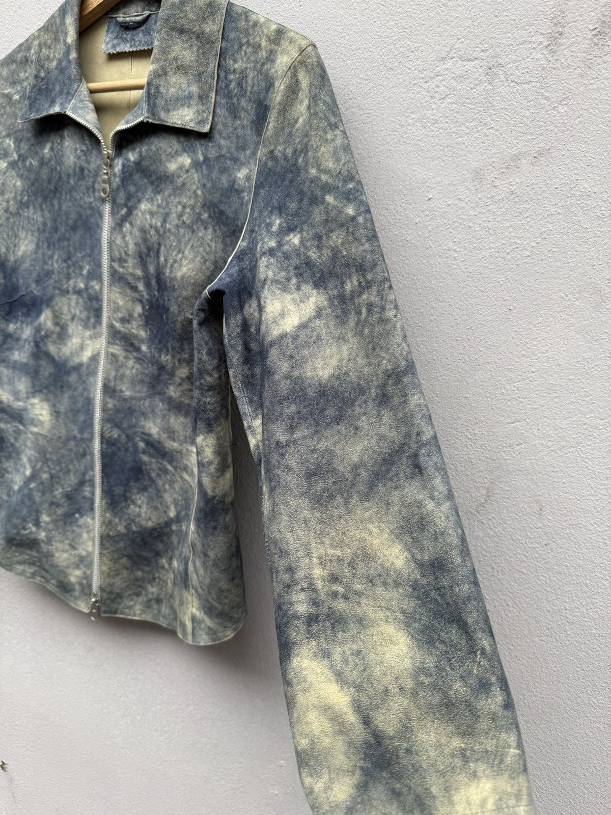 Japanese Brand 💥RARE💥 Corvo Bianco x Robrik Donna Lamb Skin Abstract Jacket Size S / US 4 / IT 40 - 5 Thumbnail