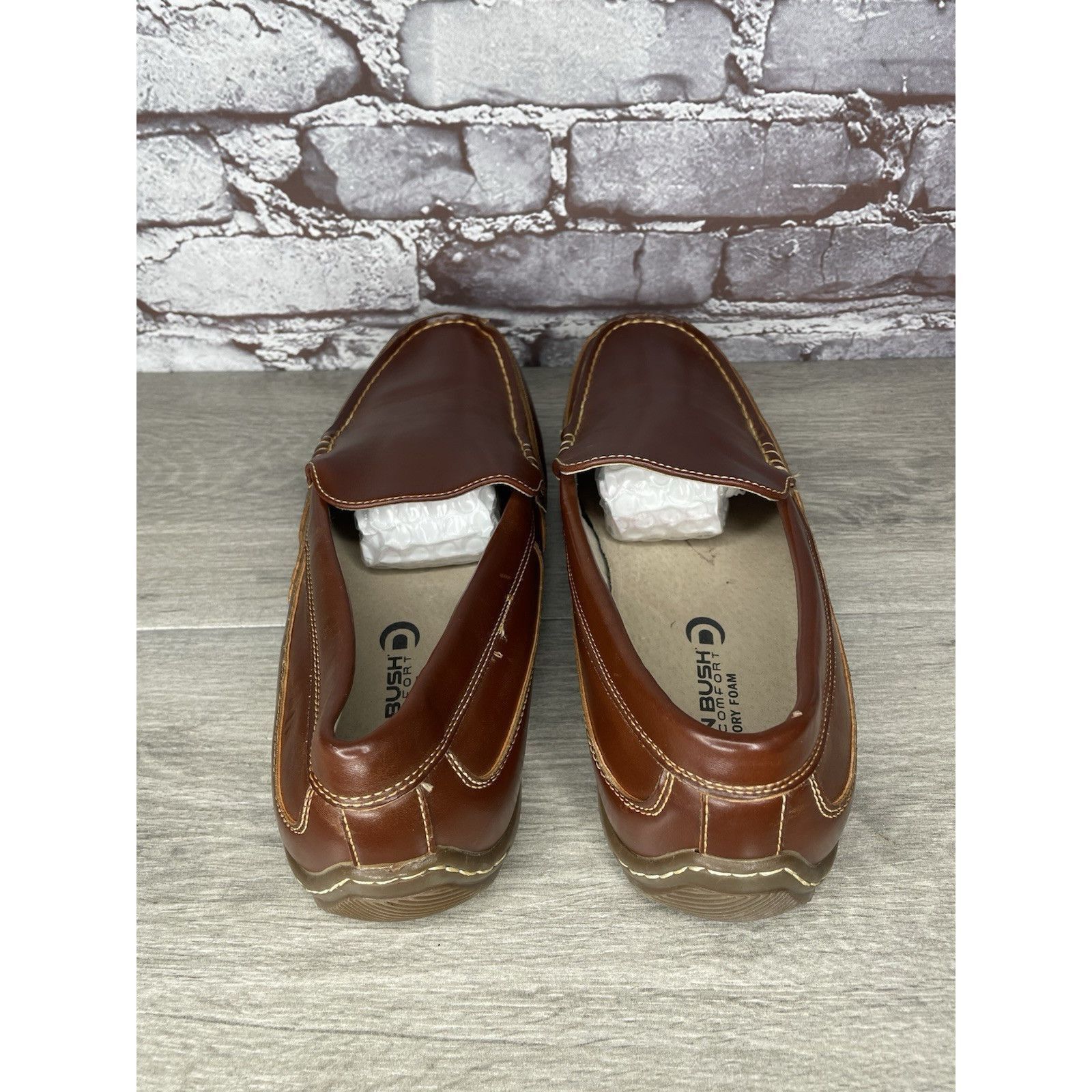 Nunn Bush Nunn Bush Dual Comfort Brown Faux Leather Driving Loafers Sh Size US 10 / EU 43 - 21 Thumbnail