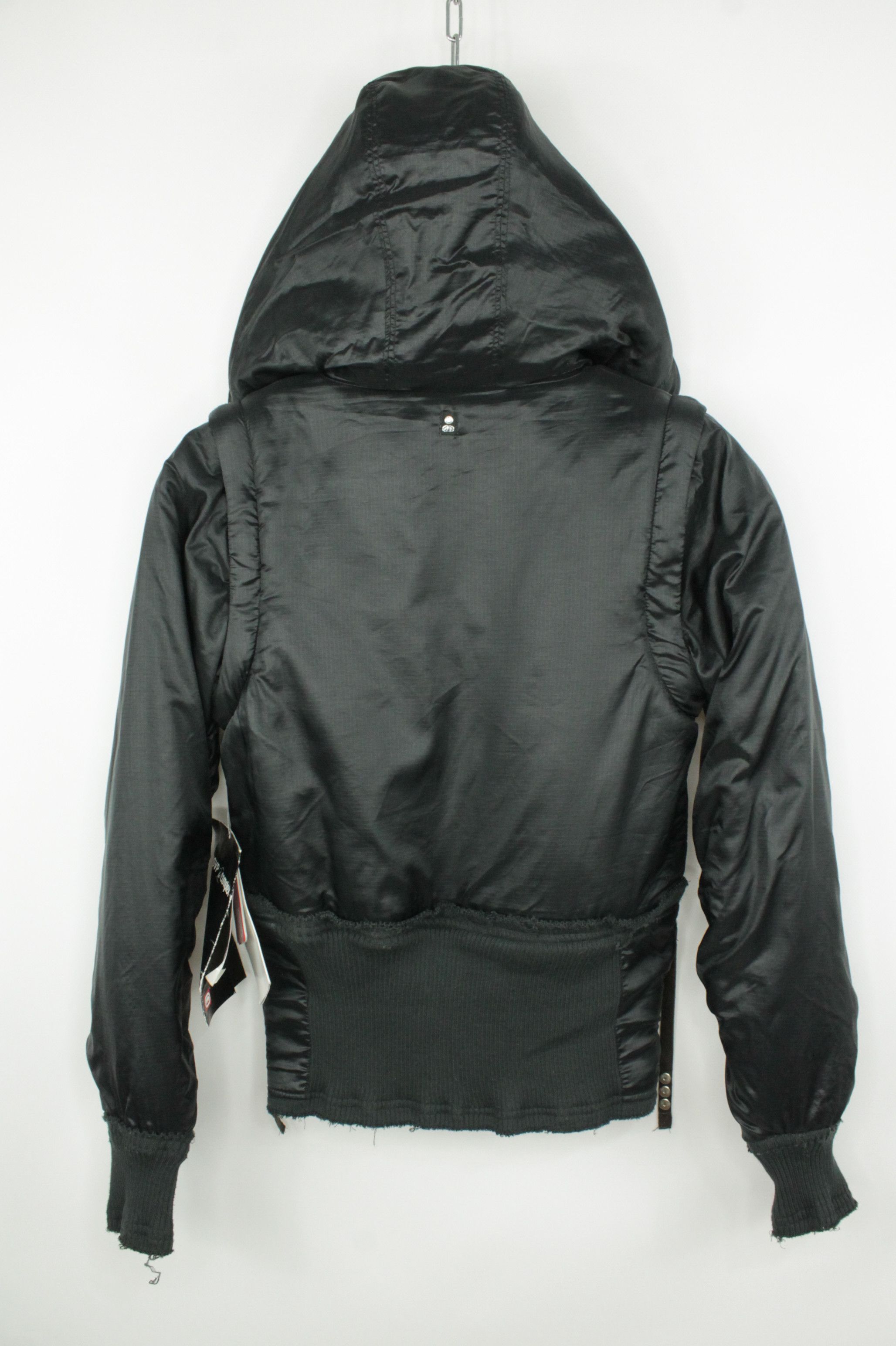 Ecko Unltd. Vintage Ecko Red Sleeves Zip Off Black Jacket Women's Size XS / US 0-2 / IT 36-38 - 7 Thumbnail