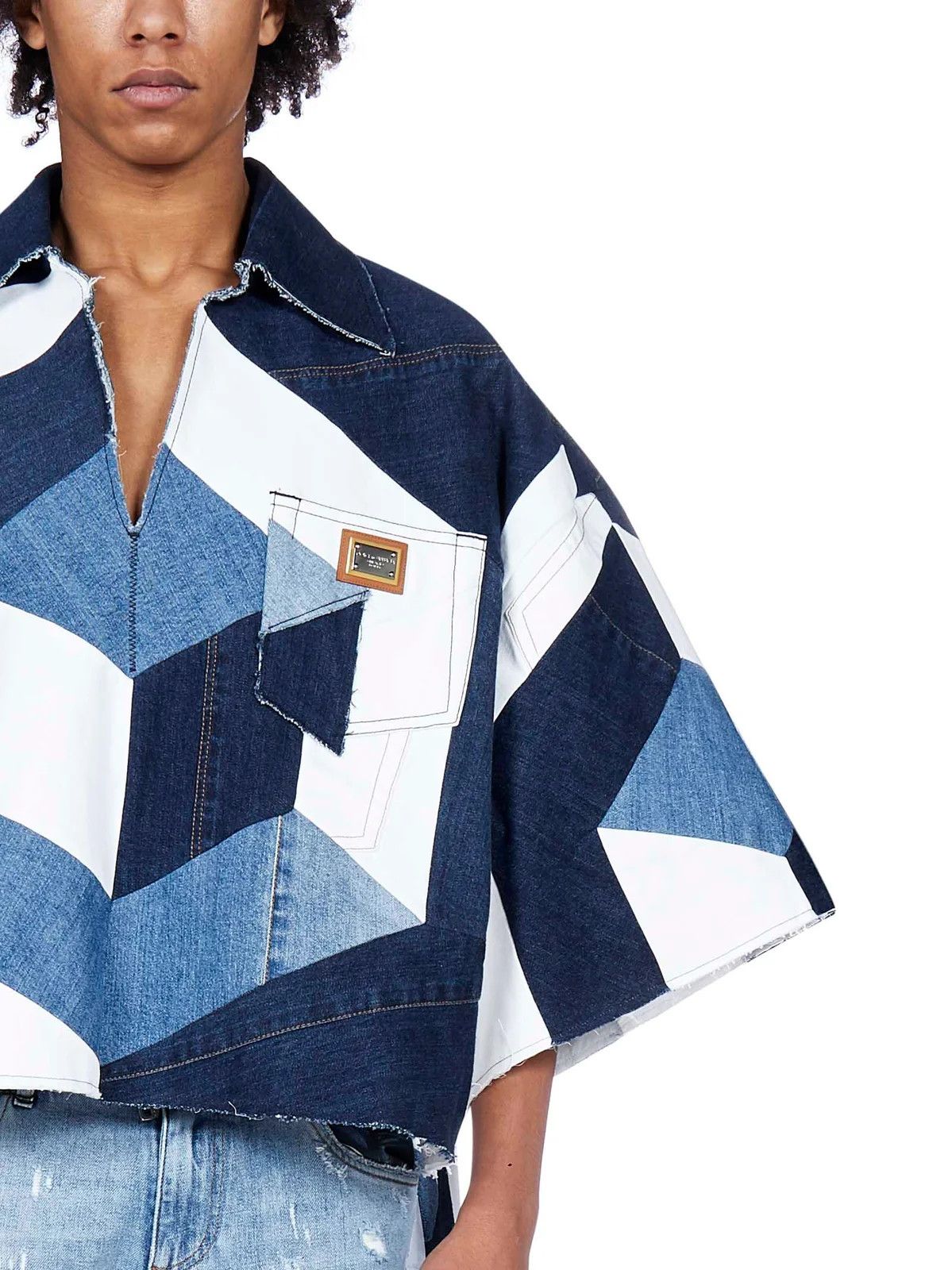 Dolce & Gabbana o1y0125 Denim Shirt in Multicolor Size US M / EU 48-50 / 2 - 4 Thumbnail