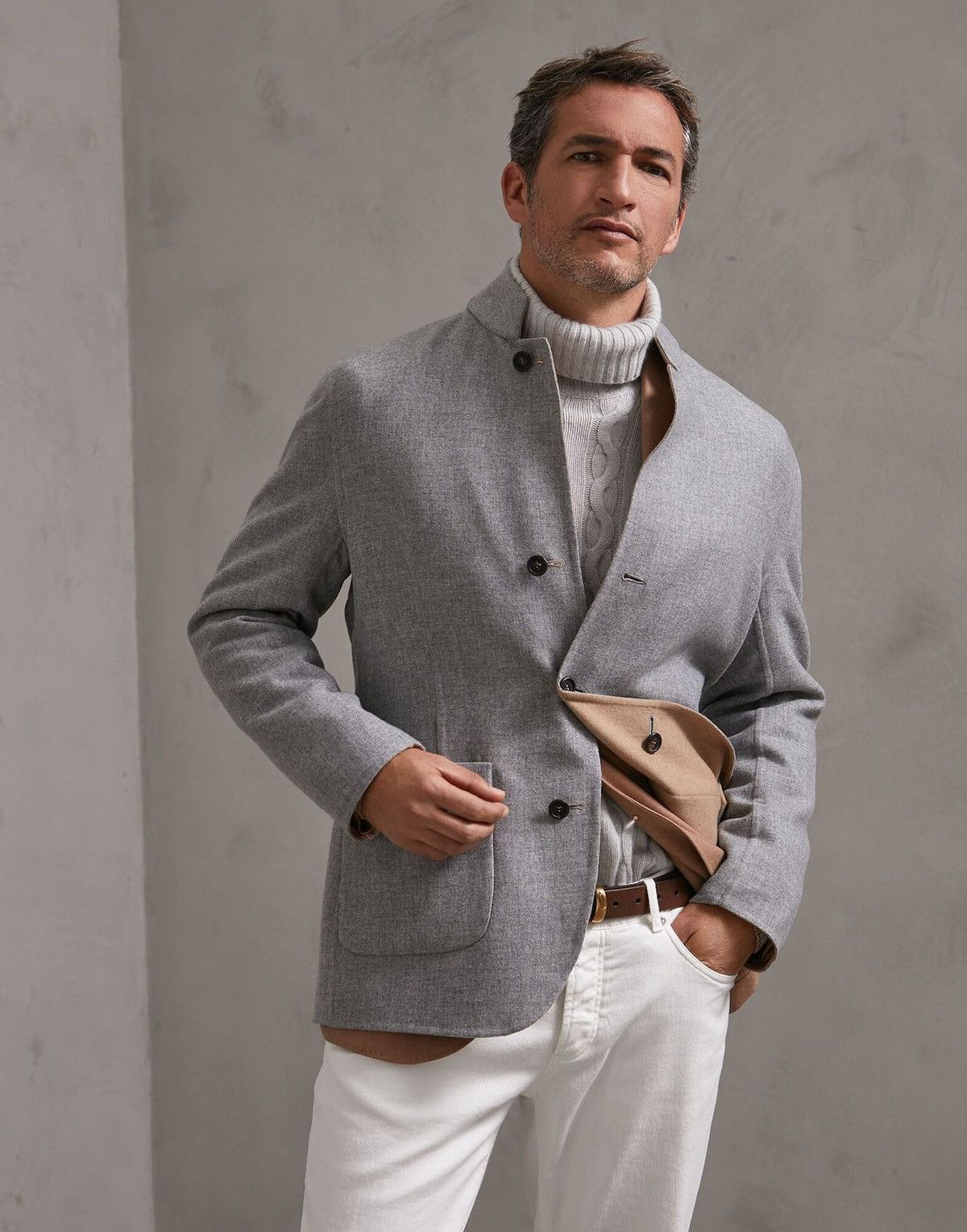 Brunello Cucinelli NWT RPR $5k Brunello Cucinelli Cashmere Reversible Jacket Size US M / EU 48-50 / 2 - 2 Thumbnail