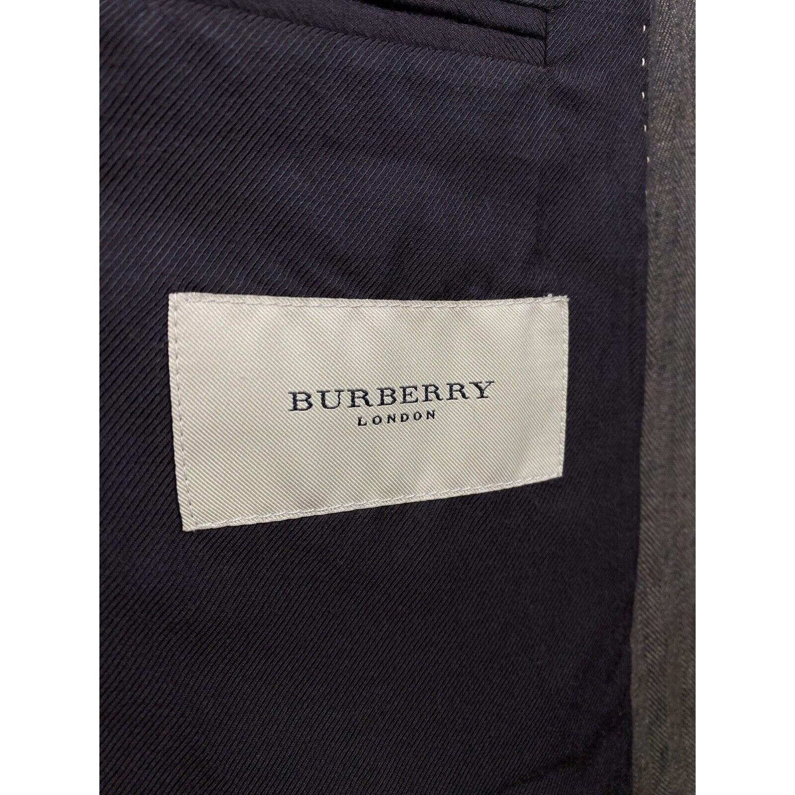 Burberry Burberry Nova Check Collar Herringbone Green Linen Blazer Sp Size 54R - 10 Thumbnail