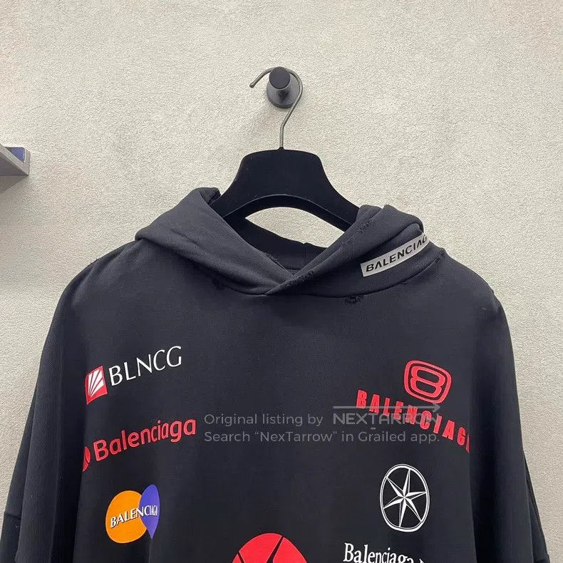 Balenciaga Balenciaga Black Racing Hoodie Size US S / EU 44-46 / 1 - 4 Thumbnail