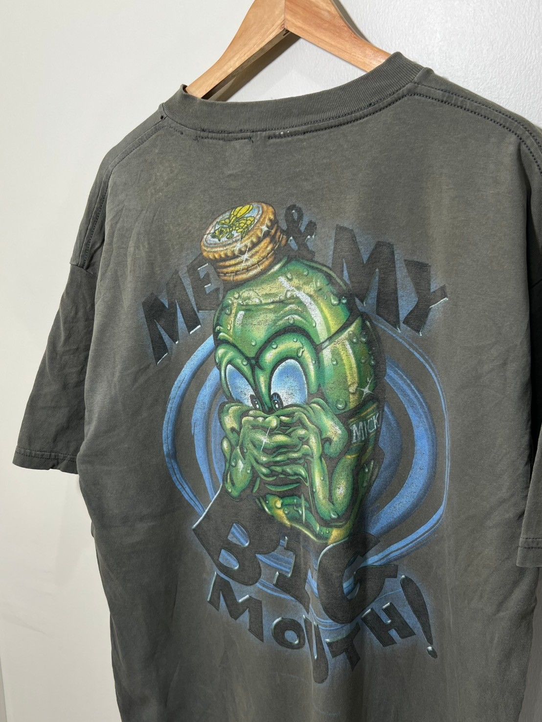 Vintage Vintage 90's Mickey’s Big Mouth shirt bnz01 Size US XL / EU 56 / 4 - 1 Thumbnail