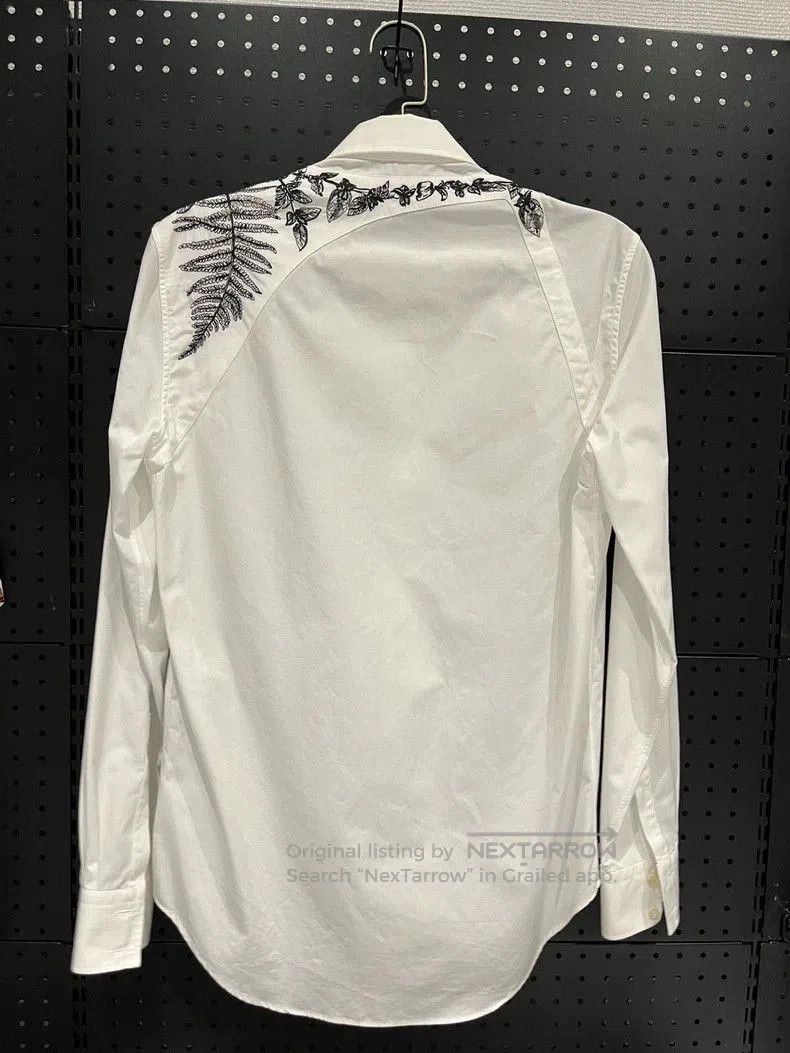 Alexander McQueen Alexander Mcqueen Embroidered Long Sleeve Shirt- DMC. Size US M / EU 48-50 / 2 - 2 Thumbnail