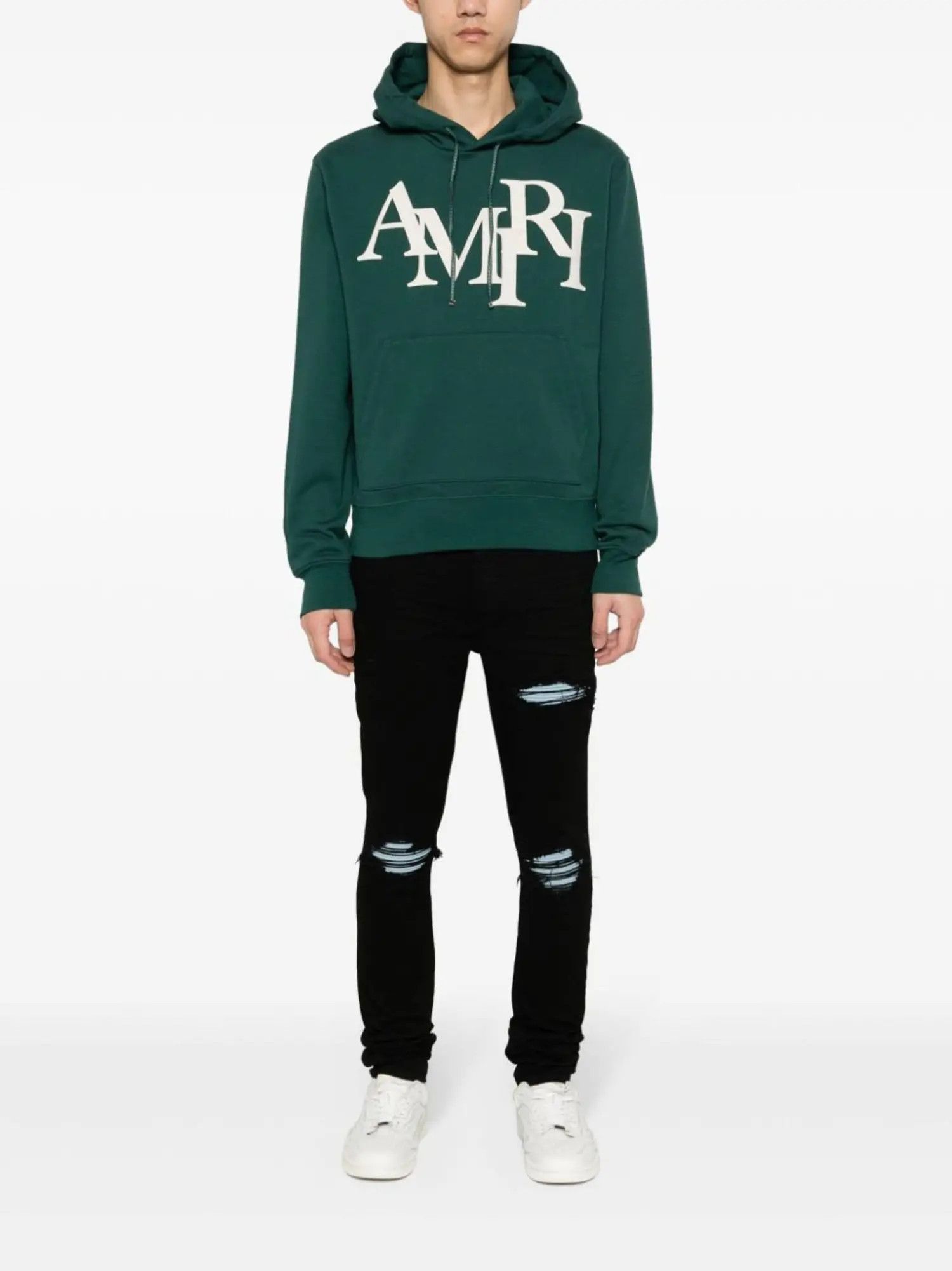 Amiri oc11z0525 MX1 Suede Jeans in Black Size US 34 / EU 50 - 2 Thumbnail