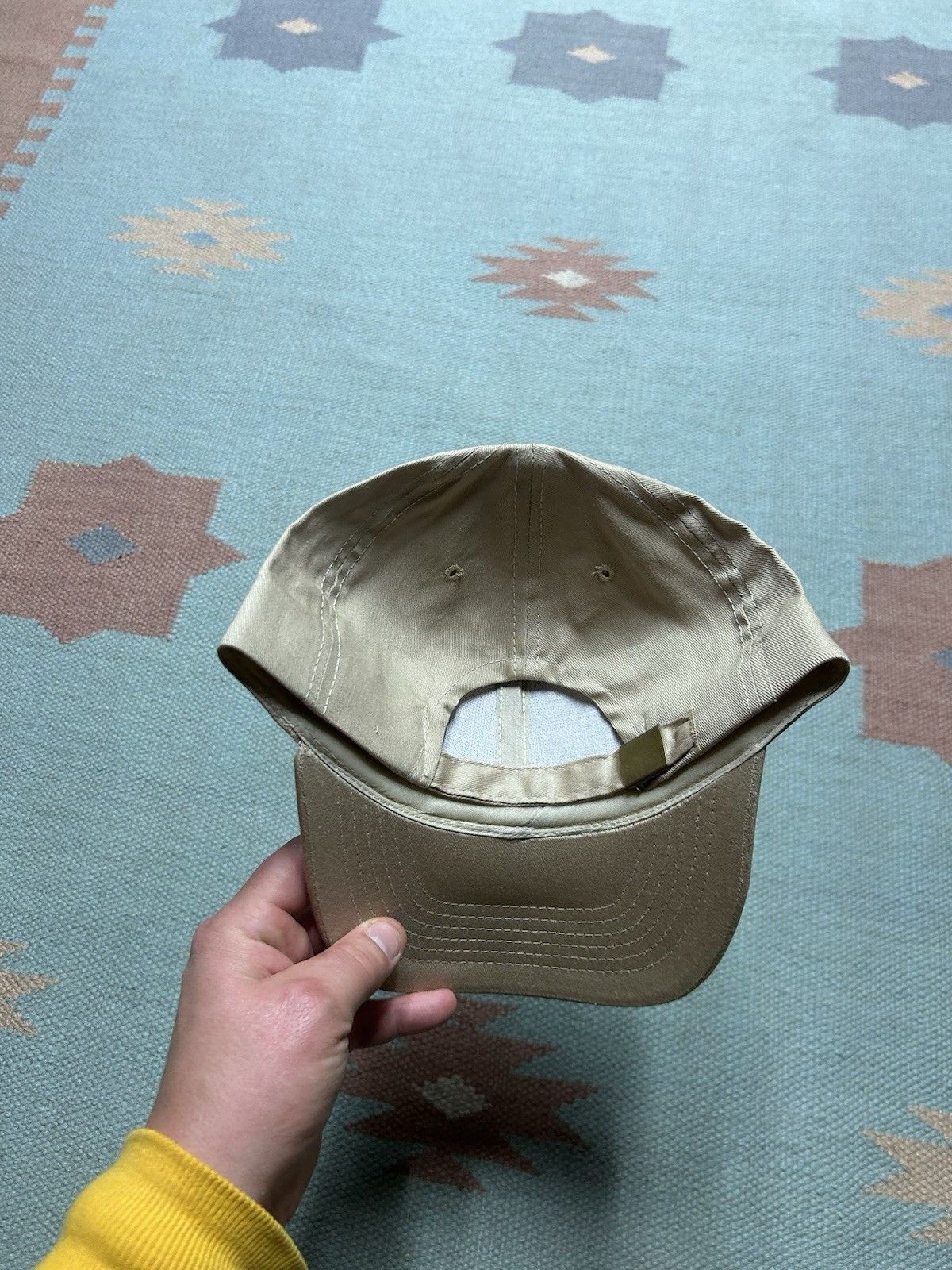 Vintage Vintage strapback hat Alaska totem kachina beige tan adult Size ONE SIZE - 4 Thumbnail