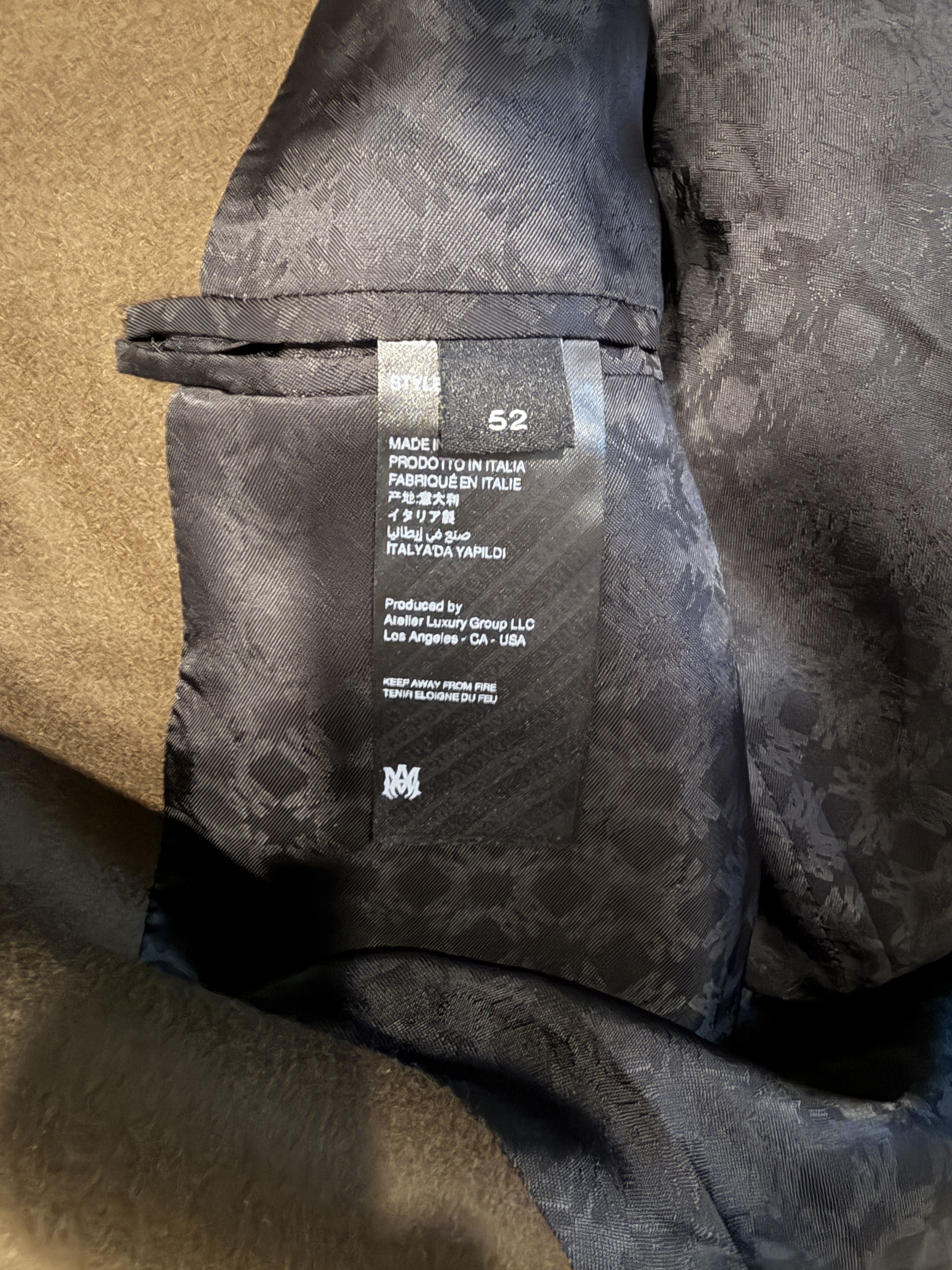 Amiri AMIRI Double-Breasted Brown Wool Coat — Size 52 — Sold Out Size US L / EU 52-54 / 3 - 7 Thumbnail