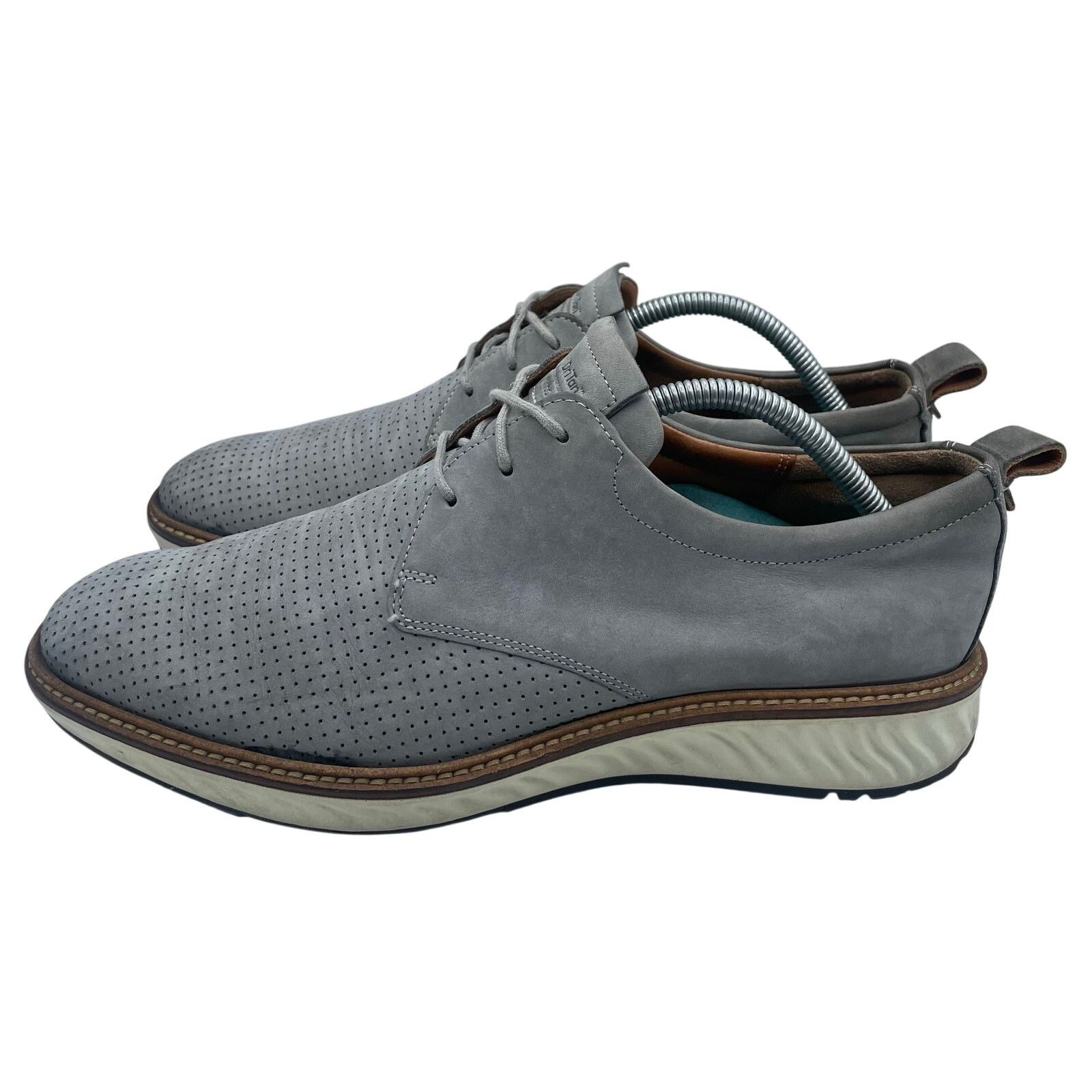 Ecco ECCO ST1 Hybrid Derby Wingtip Oxford Suede Shoe Slate Men 42 Size US 8.5 / EU 41-42 - 1 Thumbnail