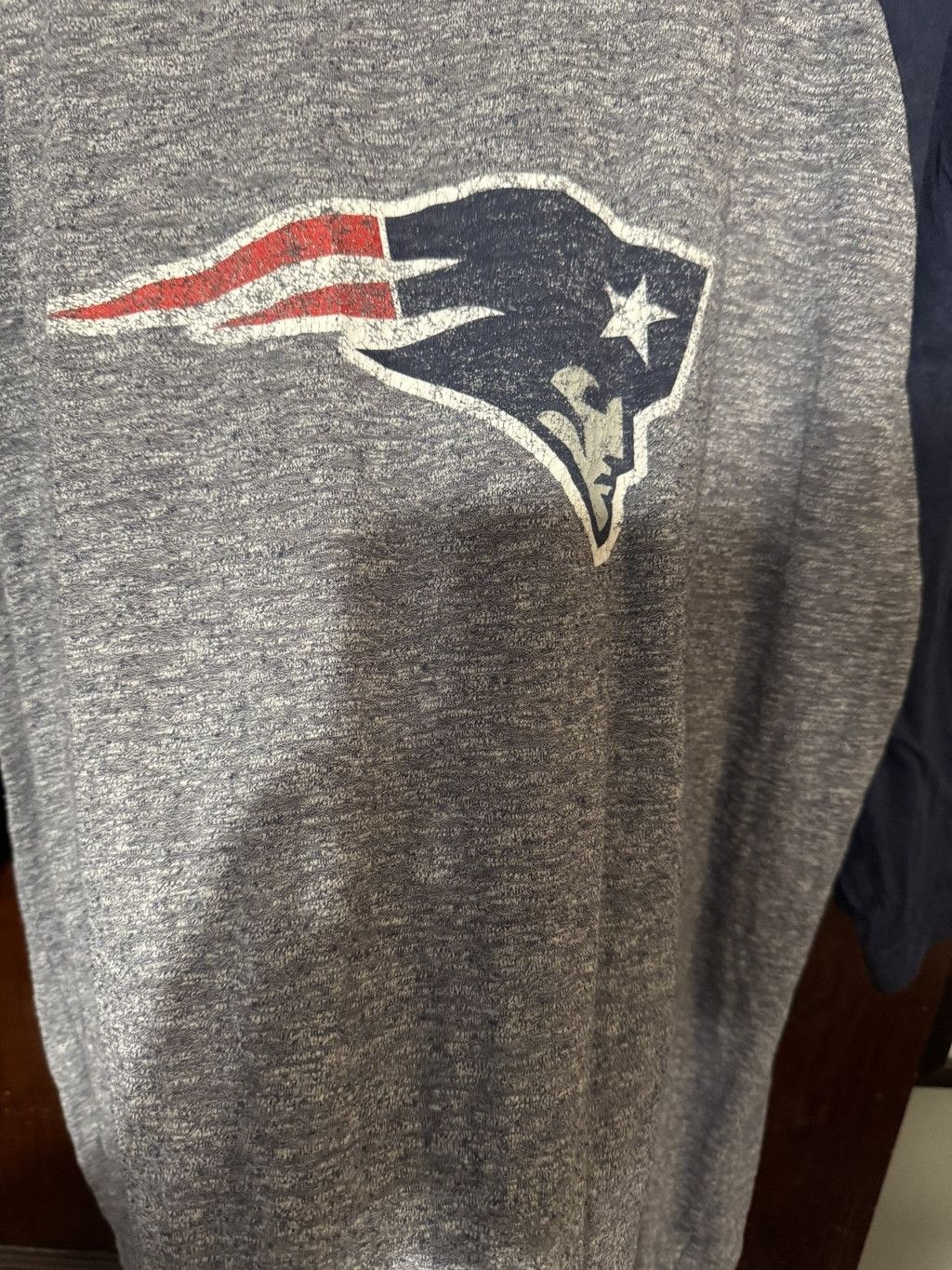 Majestic New England Patriots Majestic 3/4 Raglan T-Shirt Men L Gray Size US L / EU 52-54 / 3 - 2 Thumbnail