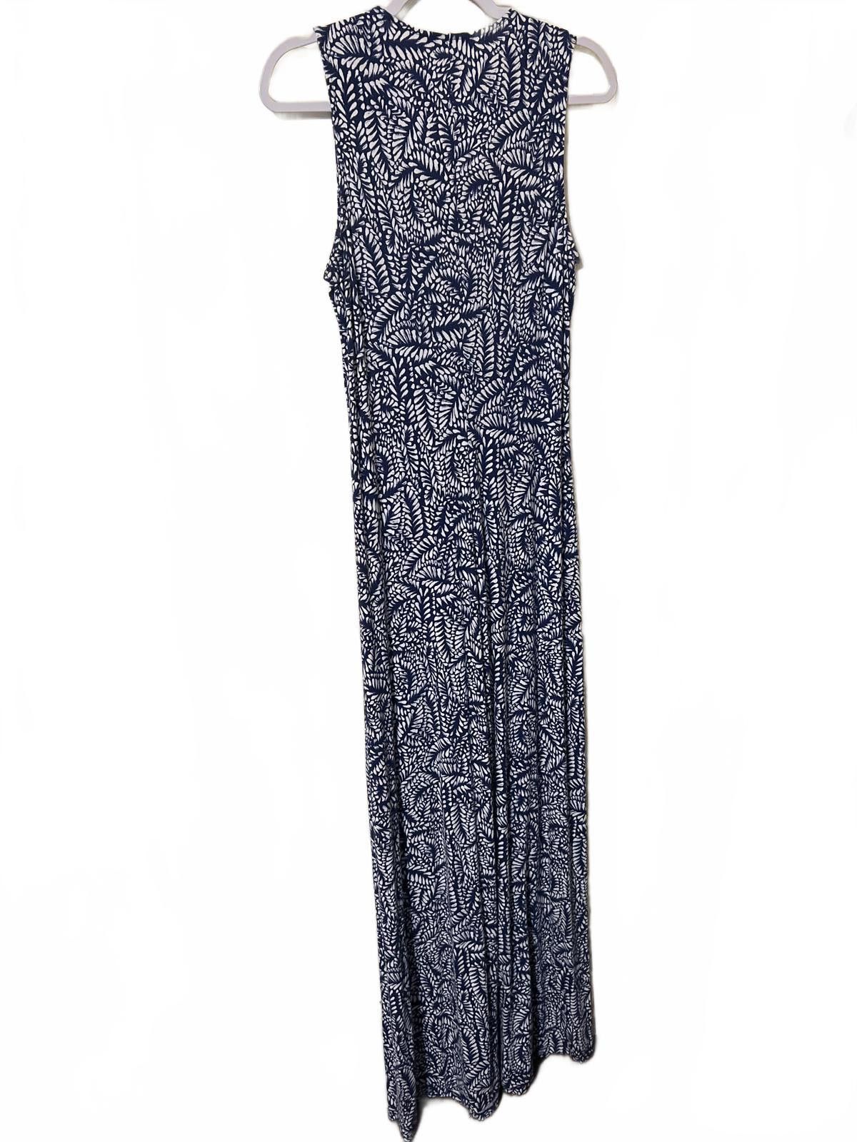 Tommy Bahama Tommy Bahama Women's Blue Leaf Print Maxi Dress Size M Size M / US 6-8 / IT 42-44 - 5 Thumbnail