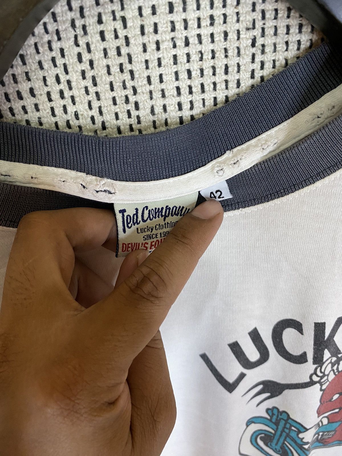 Tedman 🔥VINTAGE TEDMAN LUCKY FLAG TSHIRT DISTRESSED Size US L / EU 52-54 / 3 - 6 Thumbnail