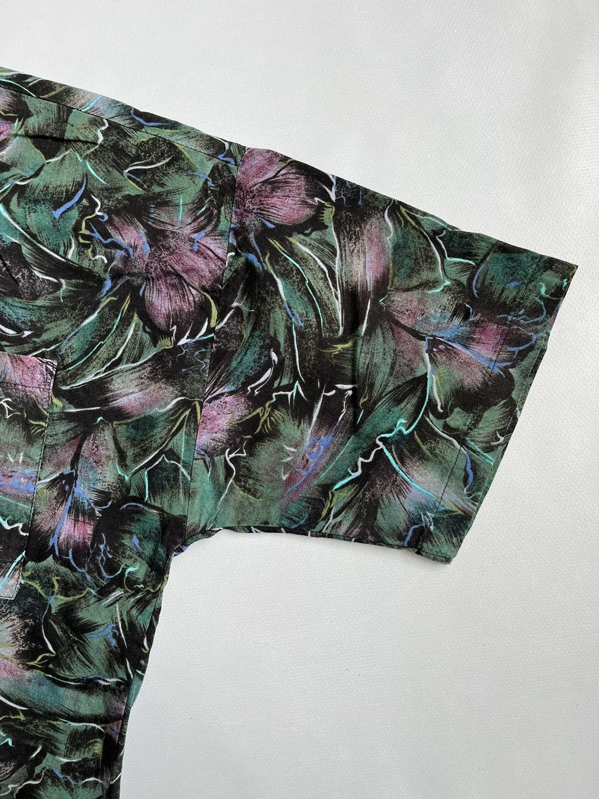 Towncraft Vintage 90s Towncraft Floral Rayon Usa Made Hawaiian Shirt Size US XL / EU 56 / 4 - 14 Thumbnail