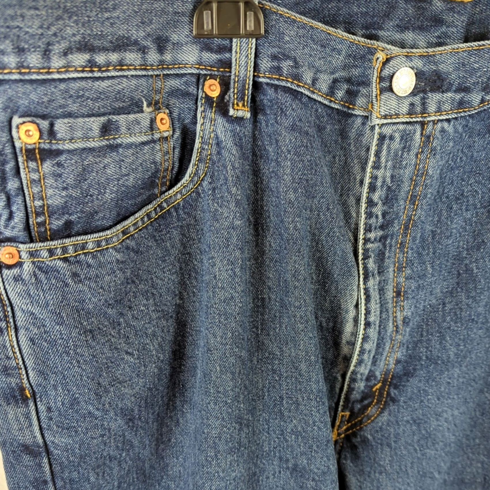 Levi's Levi's 550 Jeans Mens 44X30 Medium Wash Denim Cotton Relaxed Straight 30 Inseam Regular Size Type Jeans Blue Mens Size US 44 / EU 60 - 2 Thumbnail
