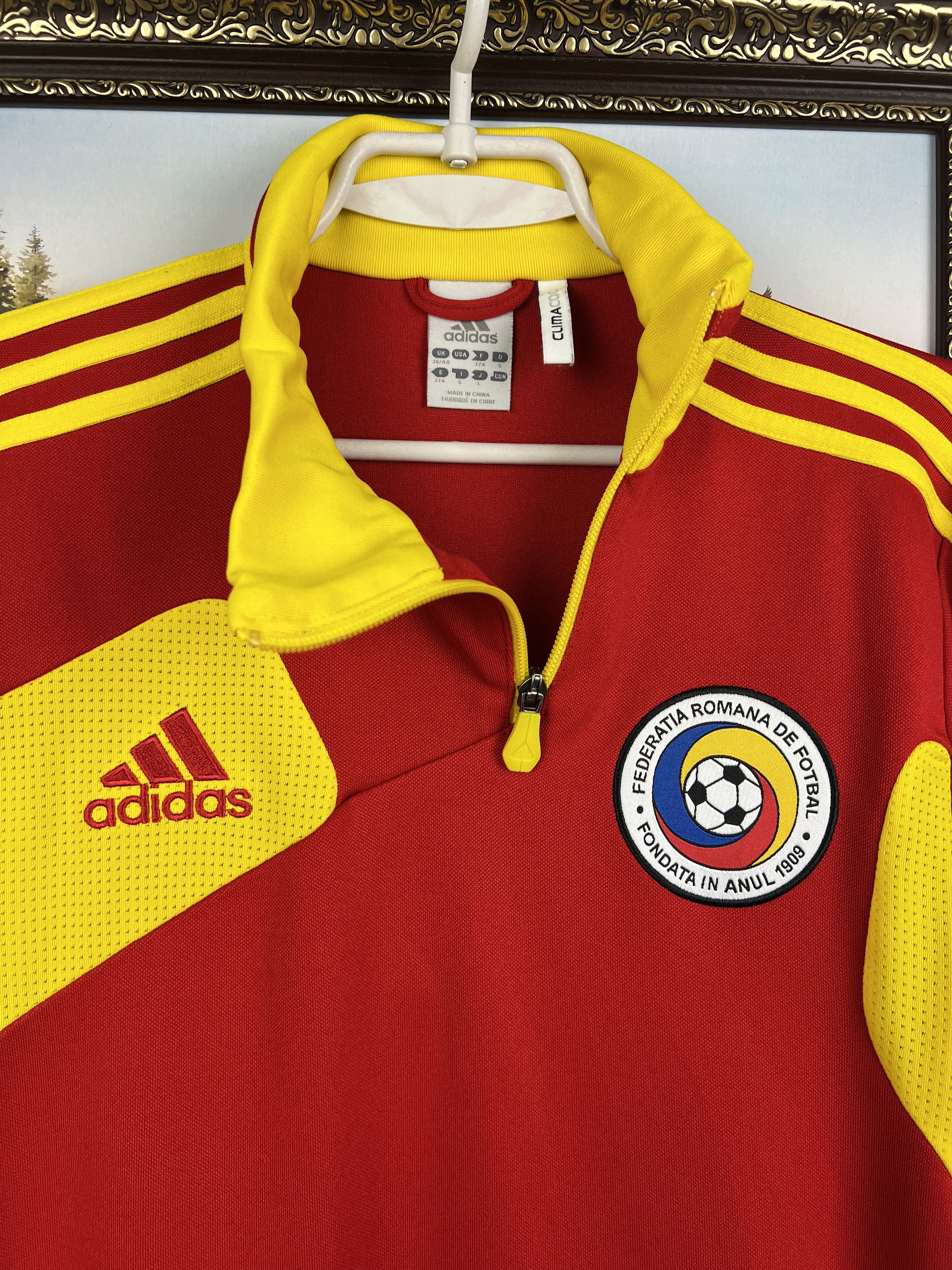 Adidas Vintage Romania Football Sweatshirt Soccer Track Top Jacket Size US M / EU 48-50 / 2 - 3 Thumbnail