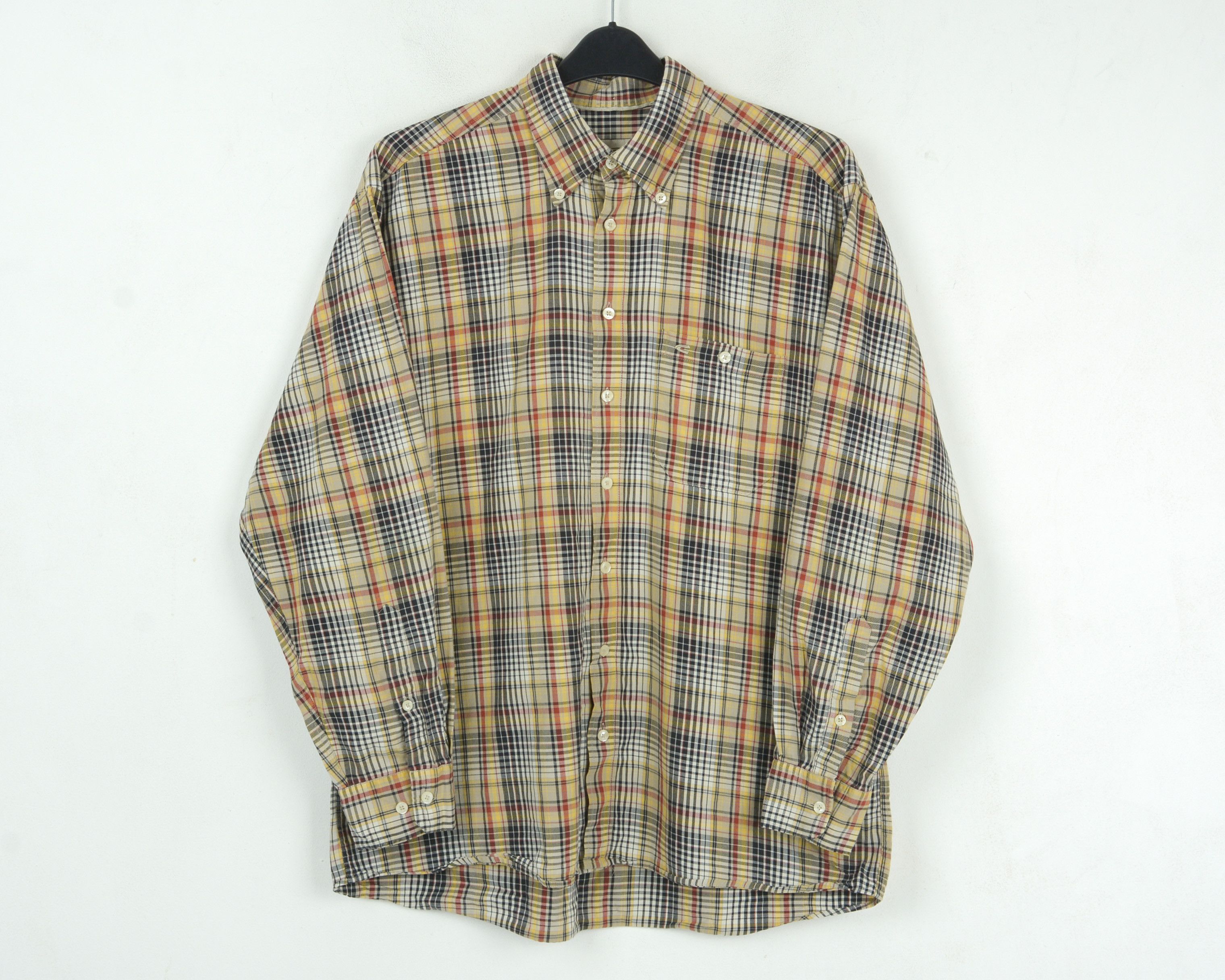 camel active Button Up Shirt Check Plaid Tartan Multicolored Long Sleeve Size US L / EU 52-54 / 3 - 1 Thumbnail
