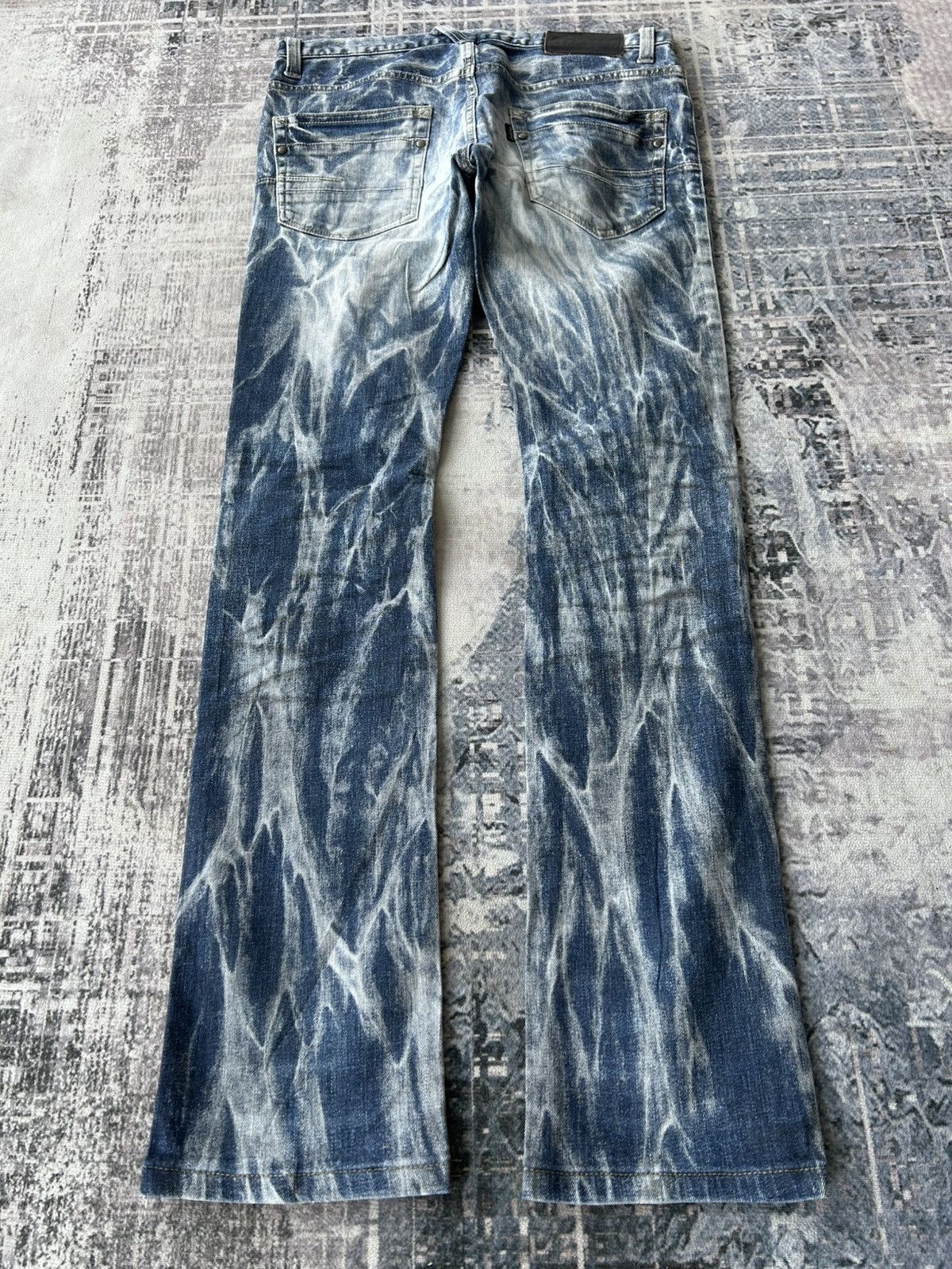If Six Was Nine Rockstar Tornado Mart Acid Wash Jeans Size US 31 - 1 Thumbnail