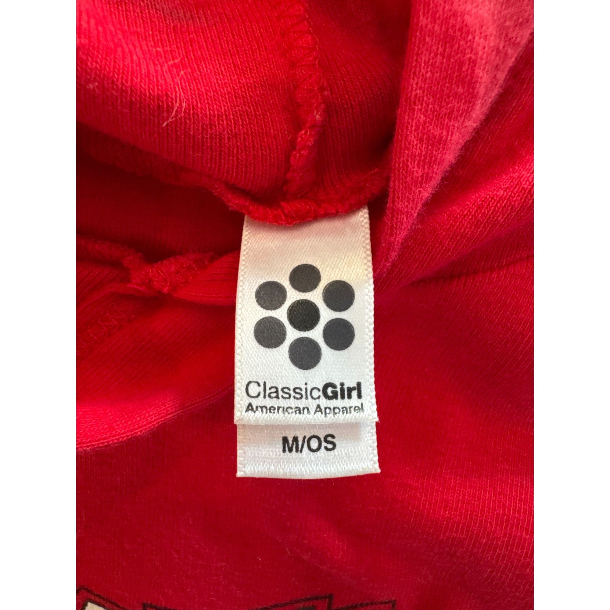 Vintage Vintage Crime Inc Red Sleeveless Hoodie Top M/OS Classic Gir Size M / US 6-8 / IT 42-44 - 2 Thumbnail