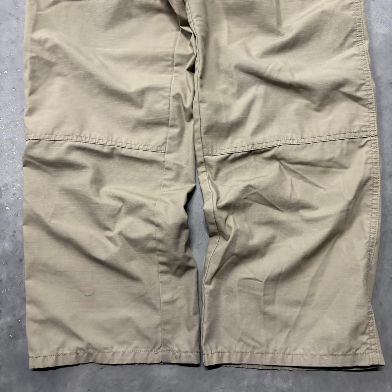 Japanese Brand × Vintage Crazy Vintage Y2K/2000s Baggy Khaki Tan Streetwear Skater Style Workwear Cargo Pants! Size US 34 / EU 50 - 6 Thumbnail