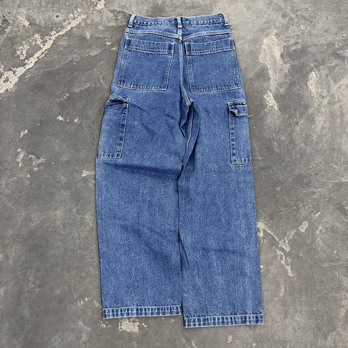 JNCO × Vintage CRAZY Y2K baggy wide leg jeans striped denim info style 27" Size 26" / US 2 / IT 38 - 2 Thumbnail