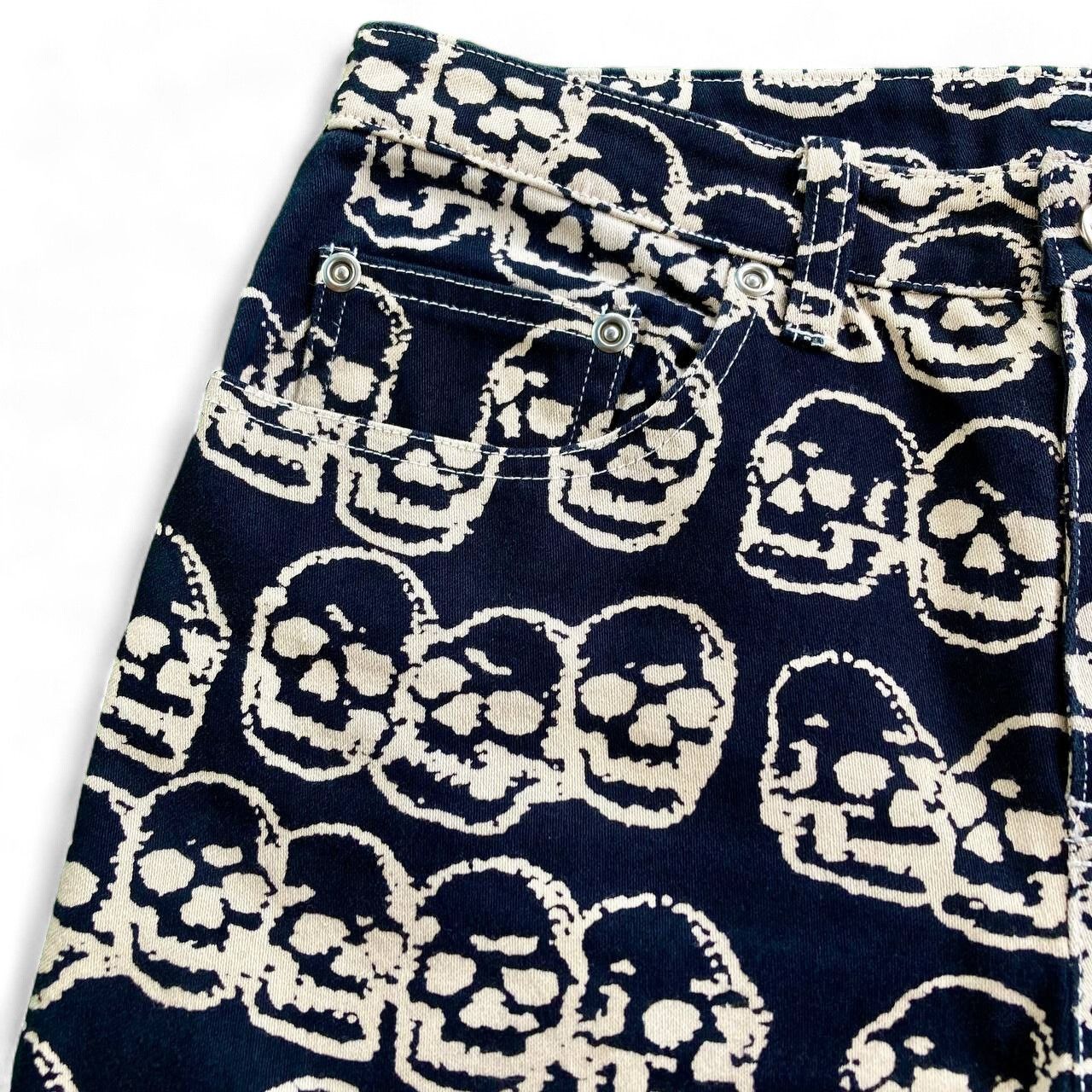 Hysteric Glamour 1998 AOP Skulls Pants Size 28" / US 6 / IT 42 - 4 Thumbnail