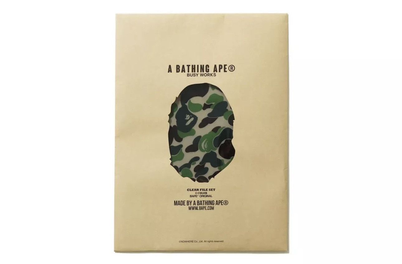 Bape Bape Abc camo clear file Set Size ONE SIZE - 1 Thumbnail