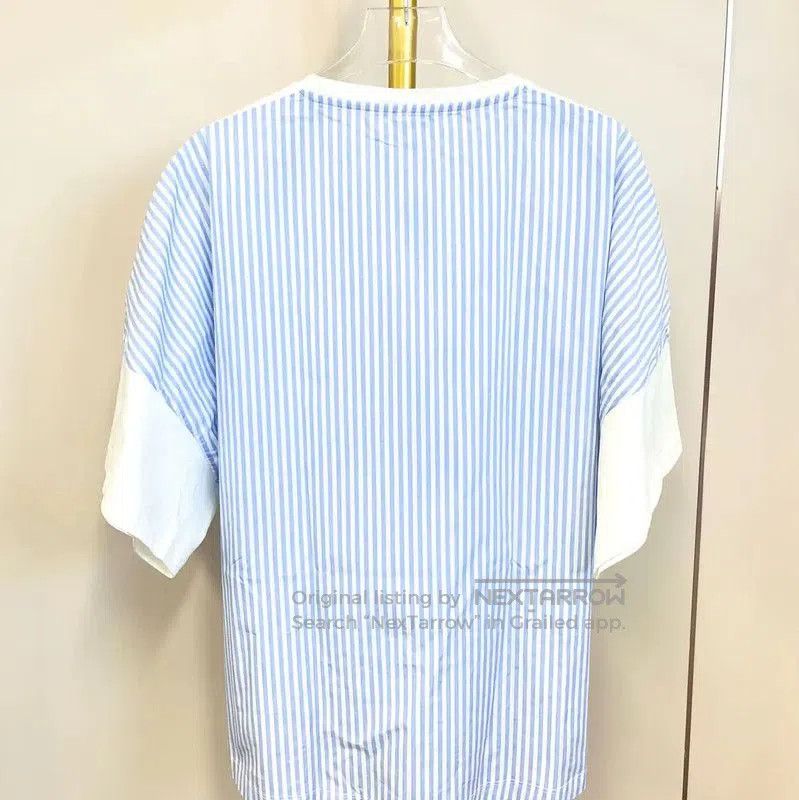 Loewe Loewe Women's White T-Shirt with Striped Detail . Size S / US 4 / IT 40 - 2 Thumbnail