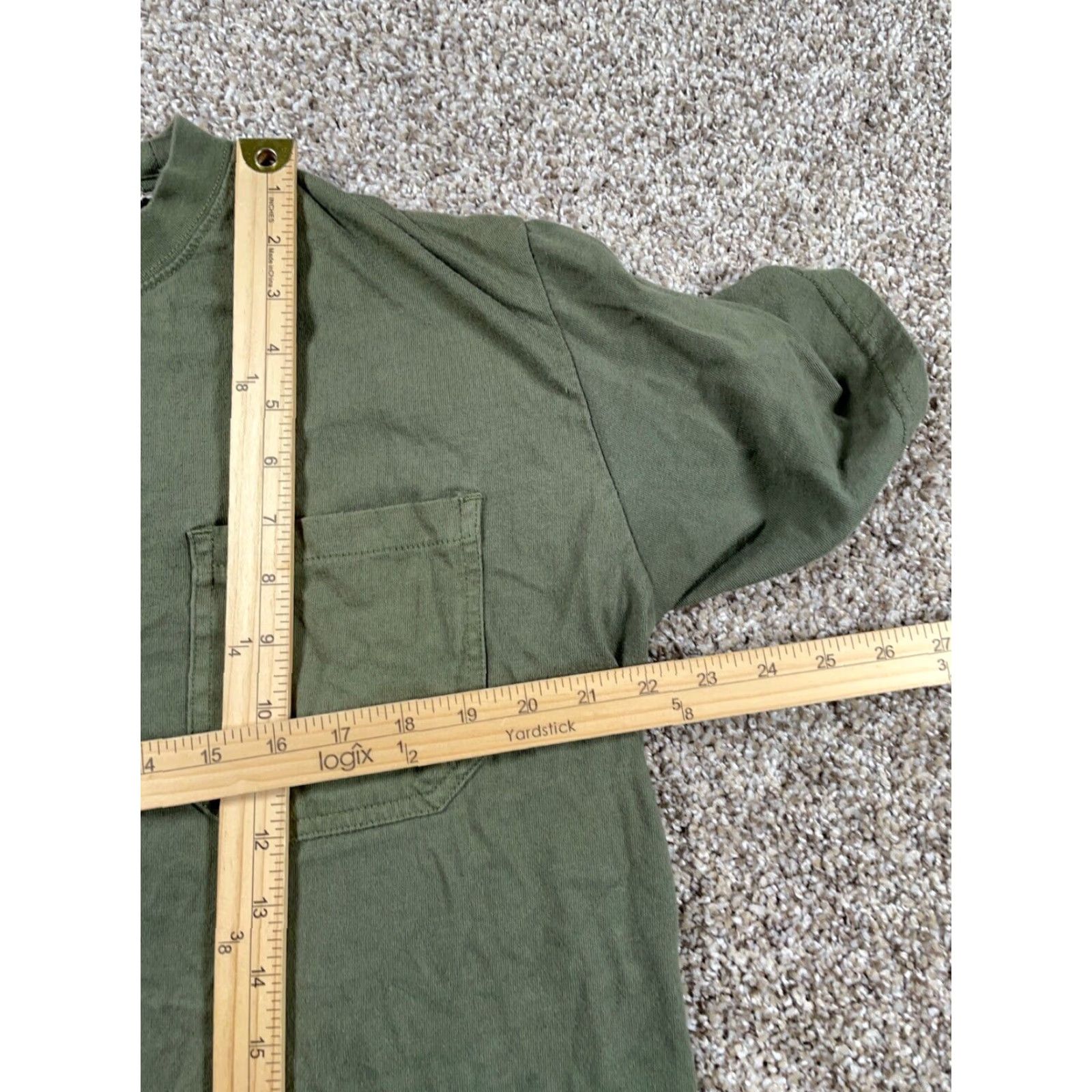 Ariat VINTAGE Ariat Men’s T-Shirt Adult Large Olive Green American Flag Artillery Graphic Print Clothing Size US L / EU 52-54 / 3 - 6 Thumbnail
