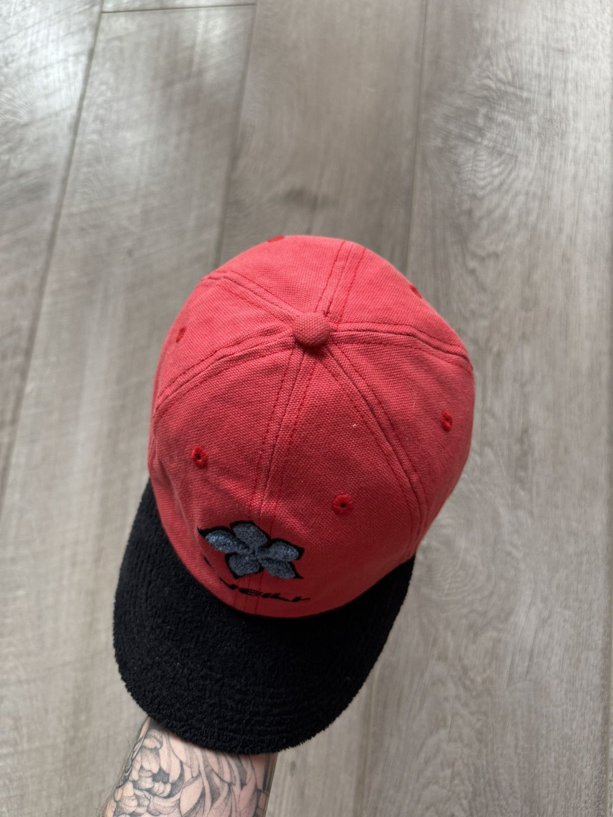 O'Neill Vintage 90s O’Neill Fleece Hat Cap Red Black Skate Surf Snow Size ONE SIZE - 3 Thumbnail