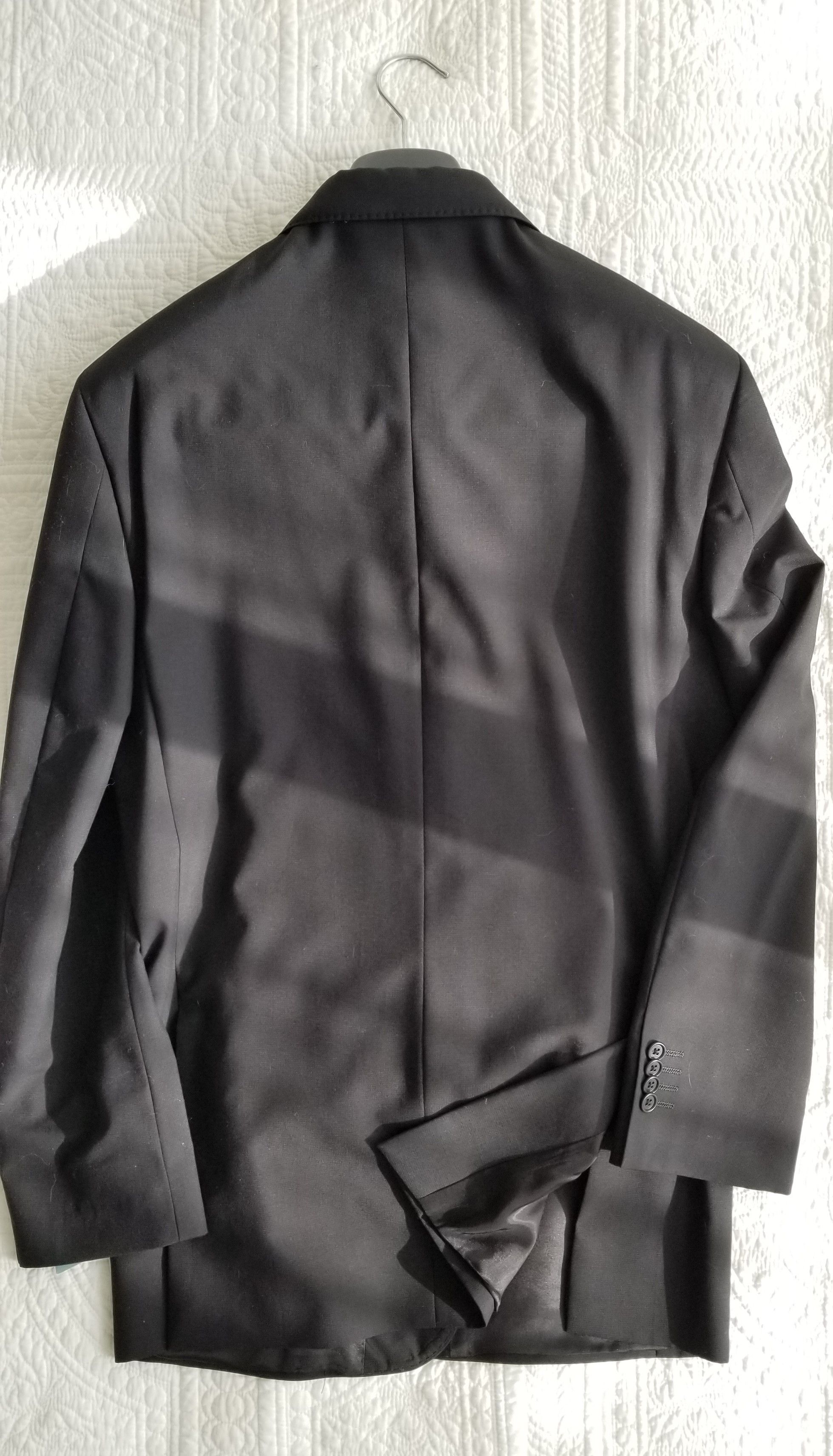 Yves Saint Laurent YSL black wool suit Size 40R - 3 Thumbnail