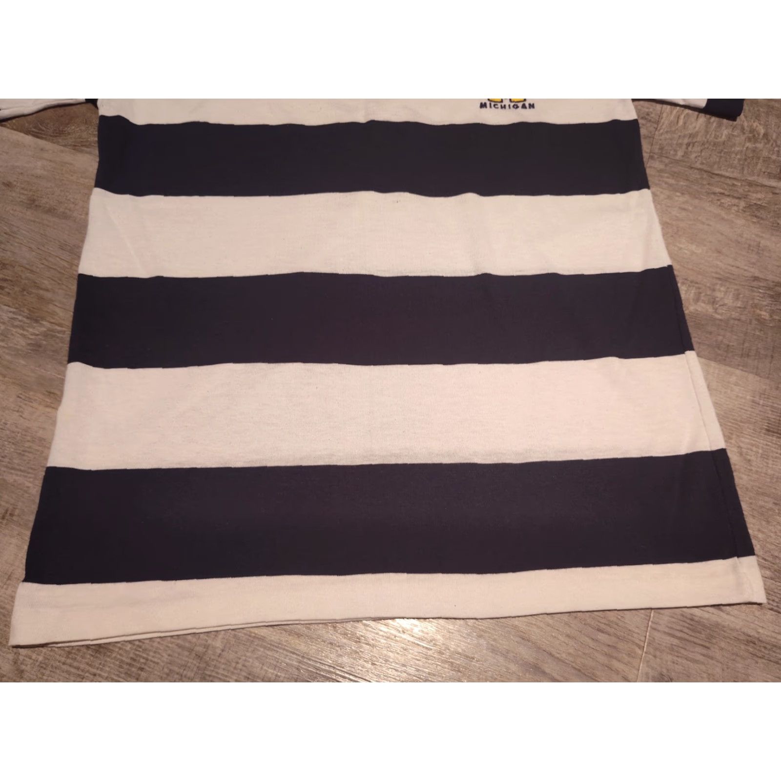Vintage Vtg Signet Michigan Wolverines Striped Tee Shirt USA Made Single Stitch Size M Size US M / EU 48-50 / 2 - 3 Thumbnail