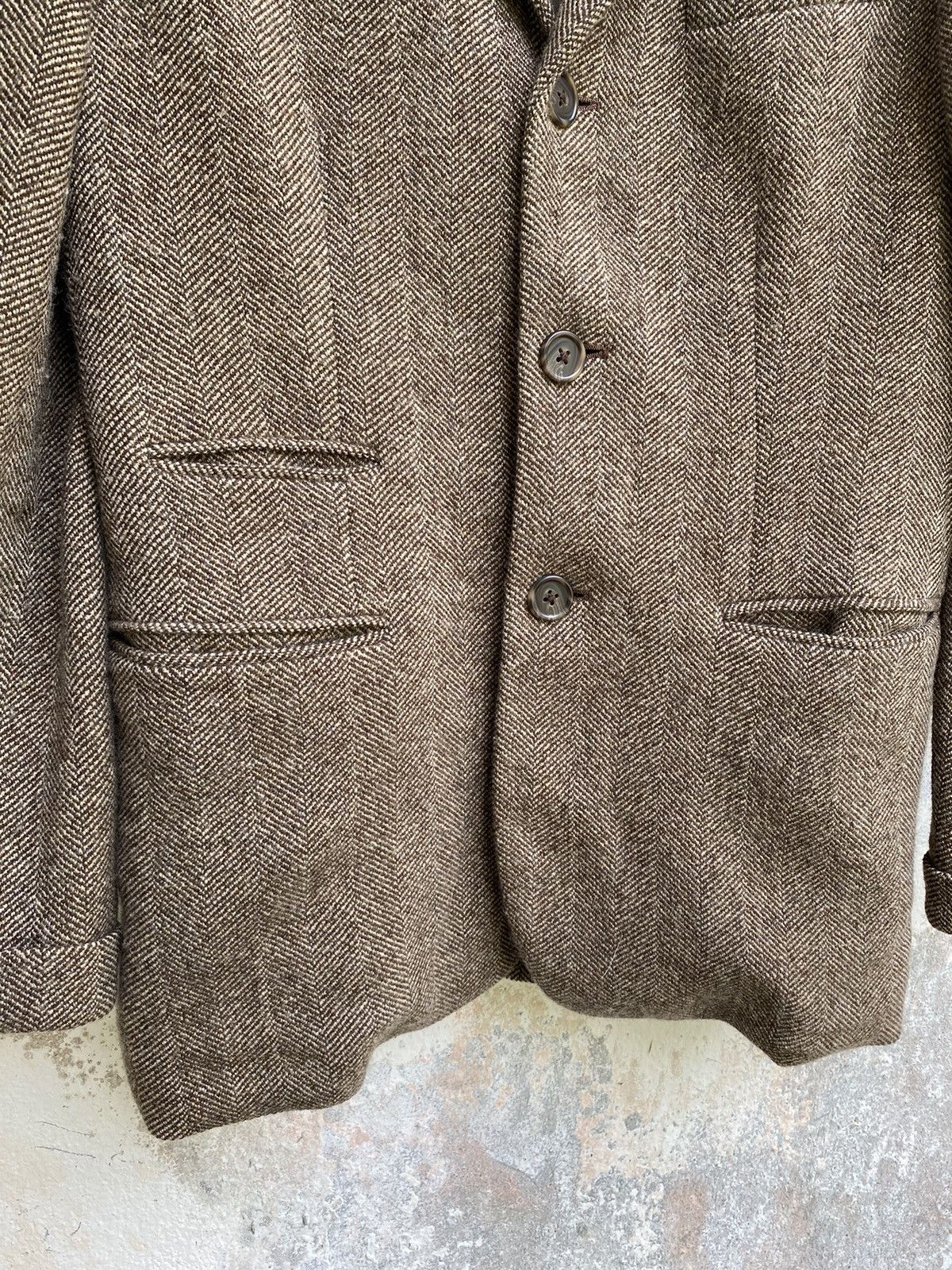 Ralph Lauren × Vintage Vintage Ralph Lauren Dark Brown Herringbone Jacket Size US S / EU 44-46 / 1 - 5 Thumbnail