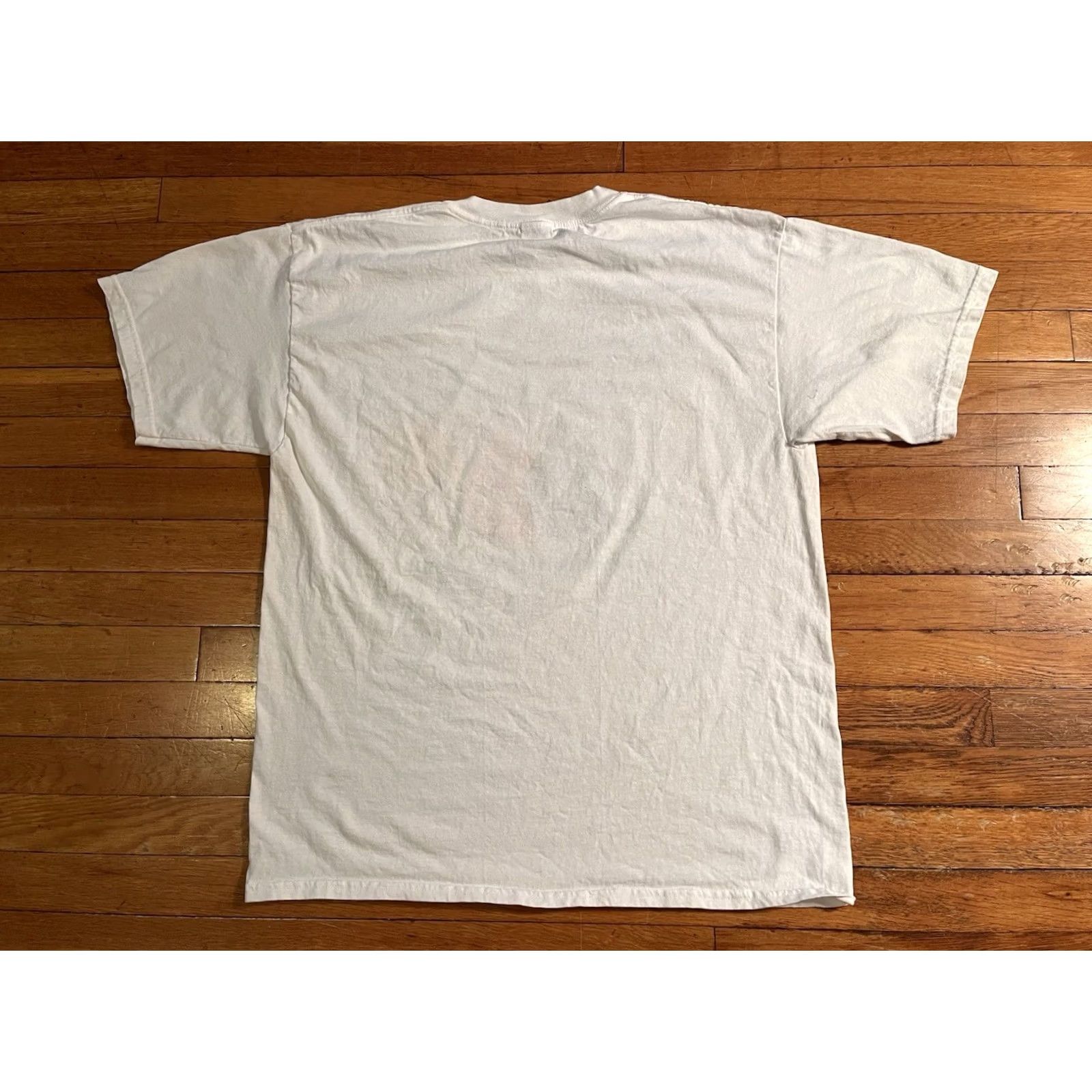 Gildan VINTAGE New York Blood Center 6 Train Subway Shirt Men’s XL White 90s City Logo T-Shirt Size US XL / EU 56 / 4 - 6 Thumbnail