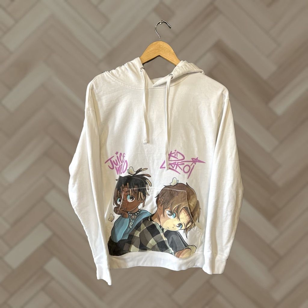 Doublet Juice WRLD X Kid Laroi Reminds Me of You Hoodie Unisex M Double Sided 999 Club White Long Sleeve Pullover Vintage No Size M / US 6-8 / IT 42-44 - 1 Thumbnail