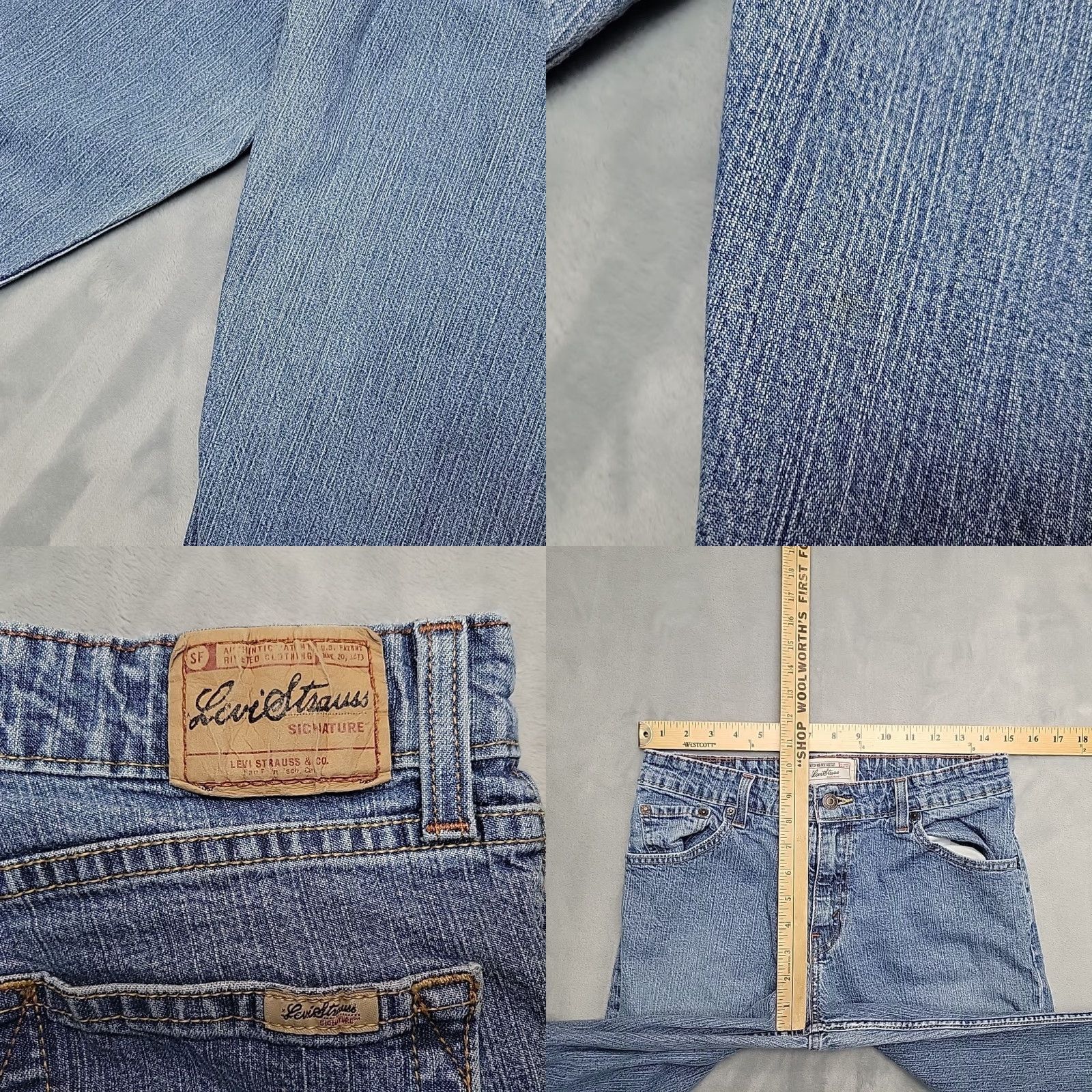 Vintage Levis signature Jeans Womens Misses 10 30x31 Blue Denim Mid Rise Bootcut Pants Jeans Size 32" / US 10 / IT 46 - 8 Thumbnail
