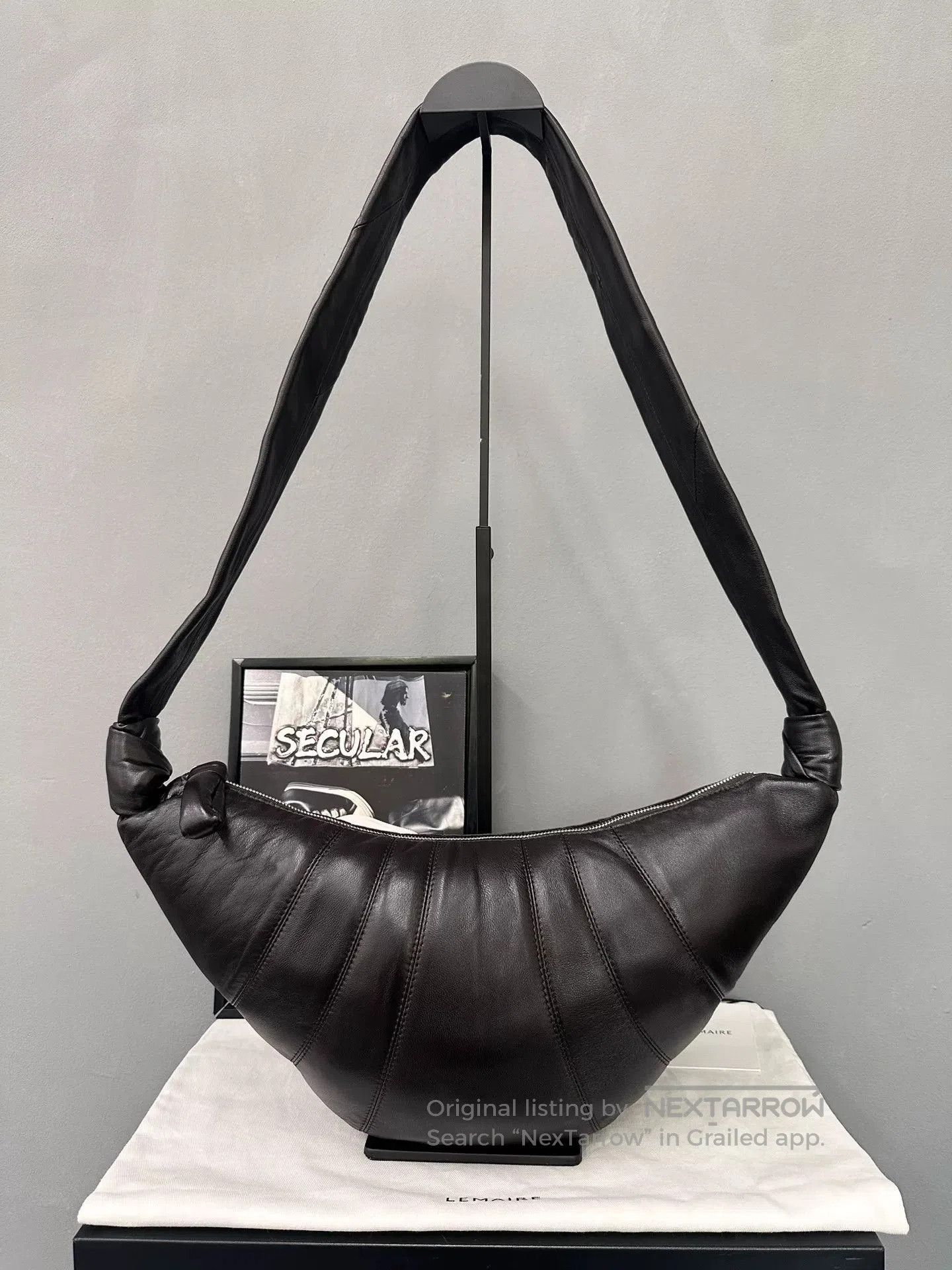 Lemaire Lemaire Medium Sheepskin Croissant Bag. Size ONE SIZE - 3 Thumbnail