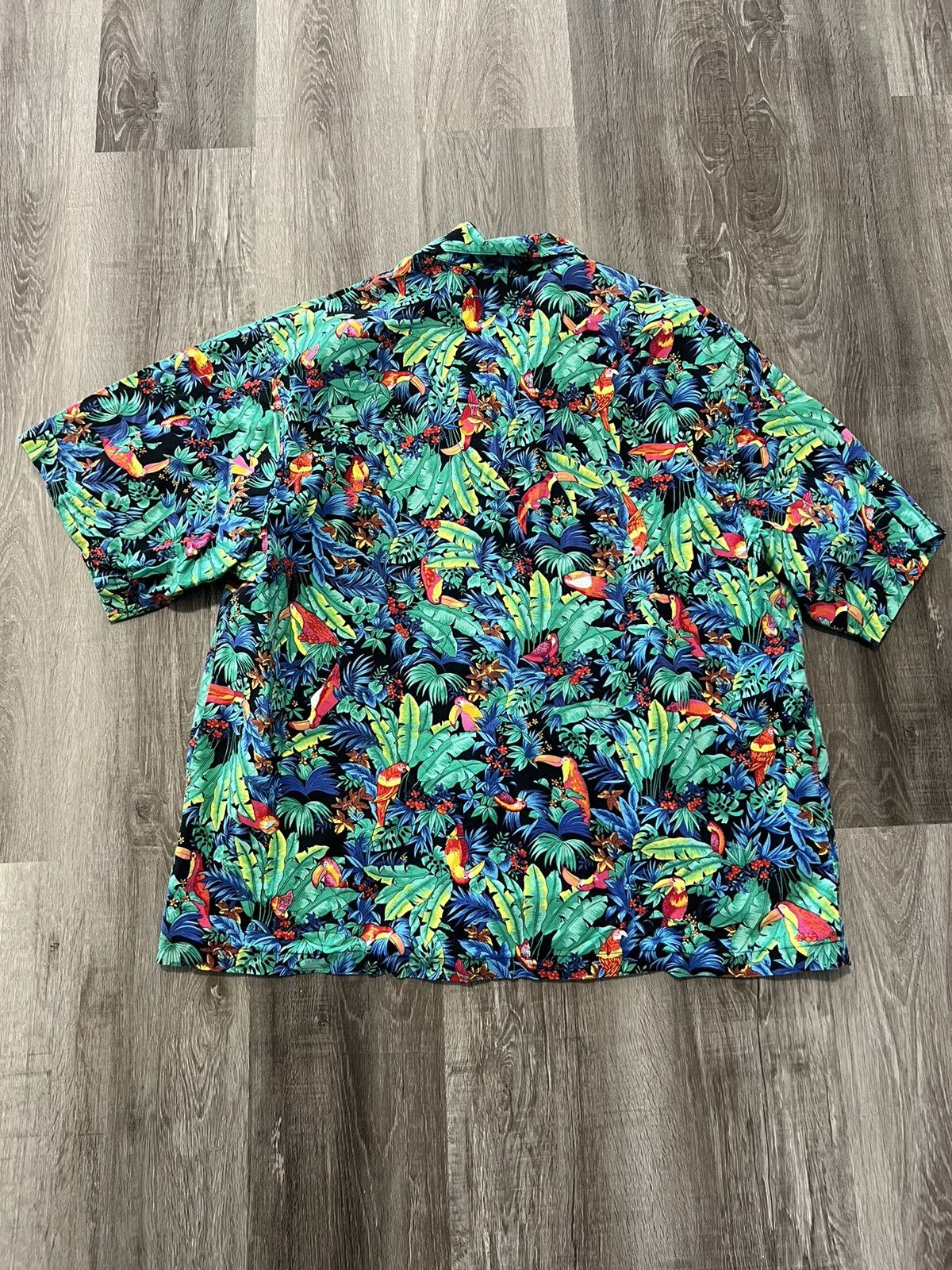 Adidas × Vintage Vintage Adidas ‘Toucan Dance’ by Fast Lane Hawaiian shirt Size US XL / EU 56 / 4 - 7 Thumbnail