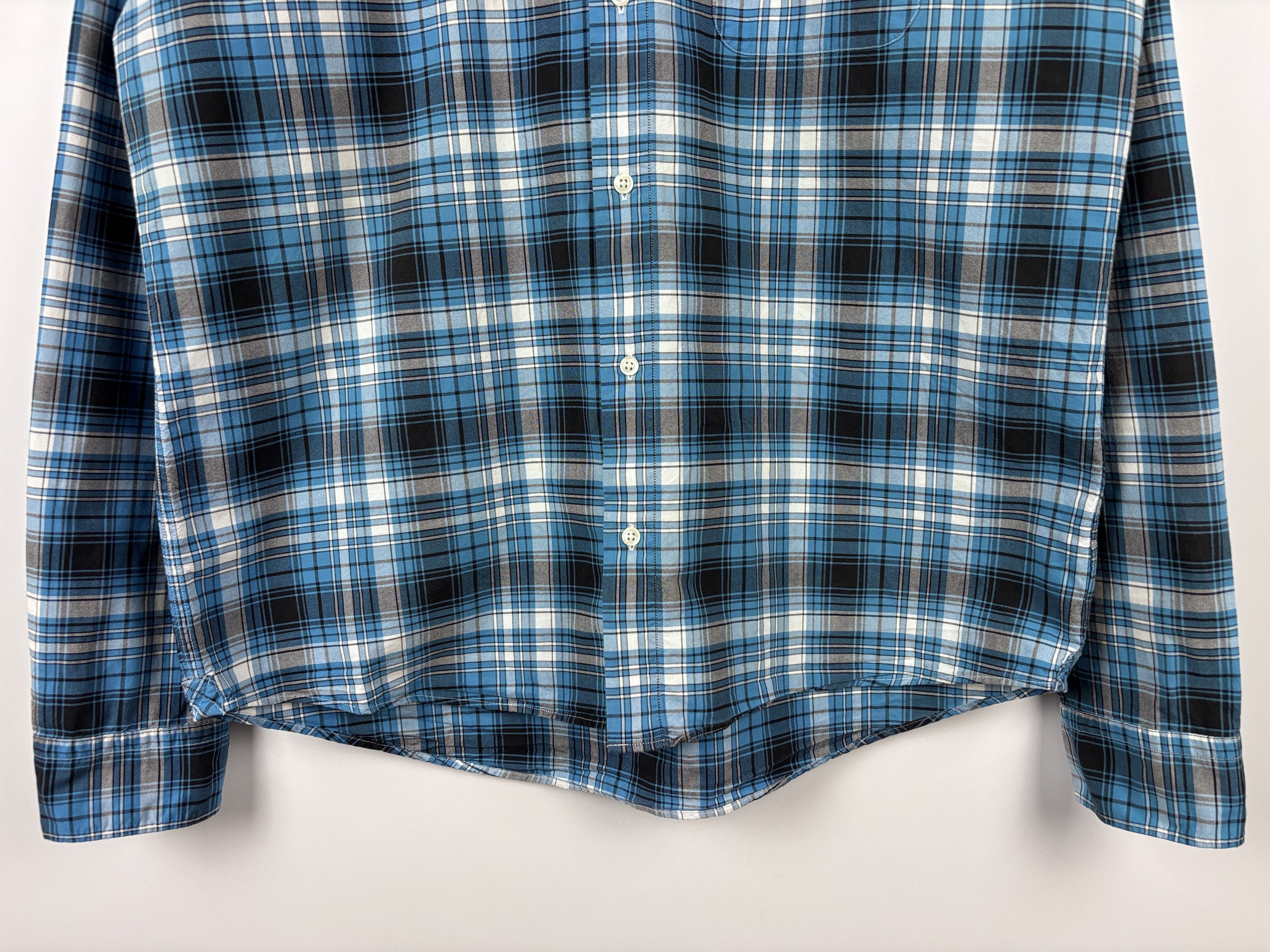 Lacoste Lacoste Live Flannel Plaid Button Down Shirt Regular 42 (L) Size US L / EU 52-54 / 3 - 3 Thumbnail