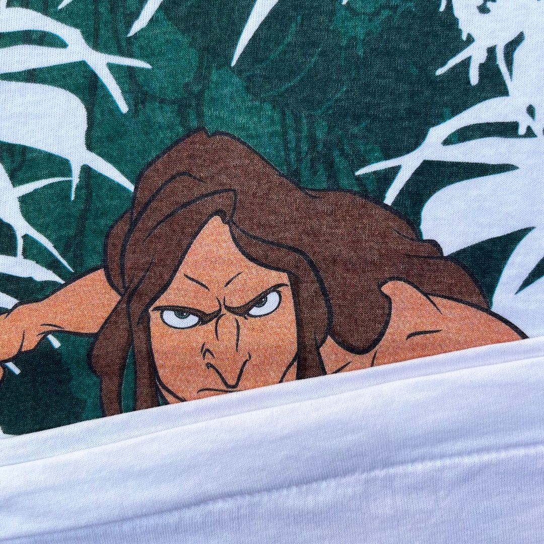 Disney × Vintage Tarzan 1999 99 90s Vintage Disney Movie Rare Promo T-Shirt Size US L / EU 52-54 / 3 - 3 Thumbnail