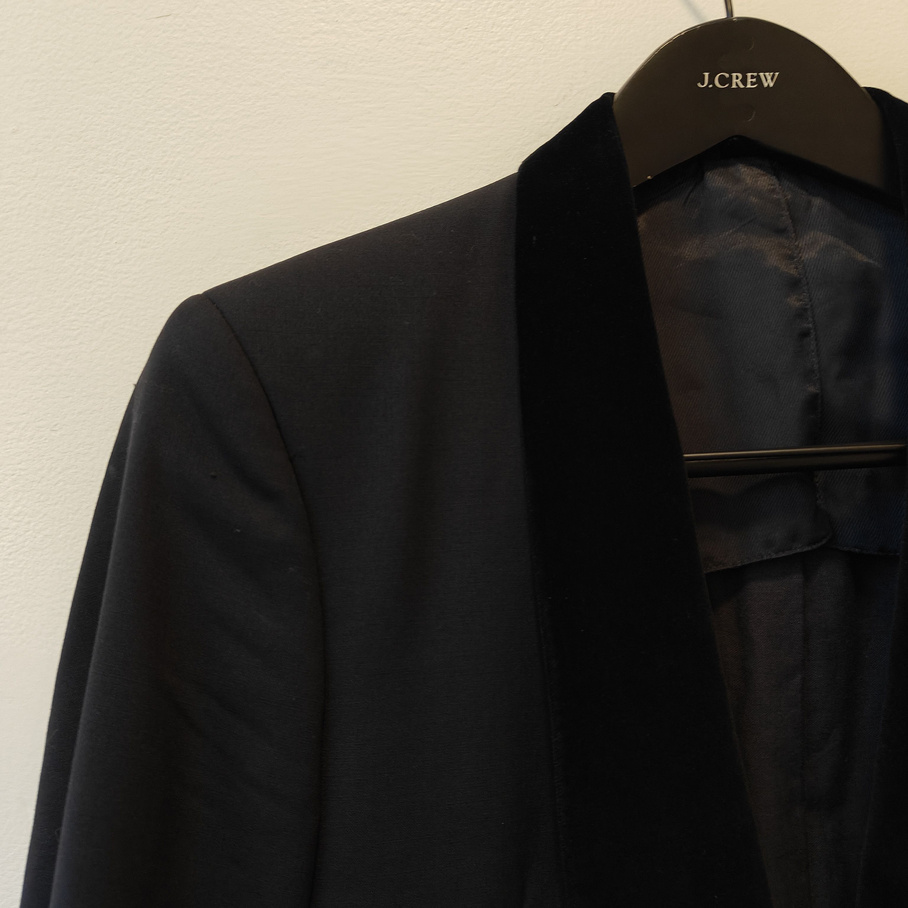 Maison Margiela Navy Tux Velvet Shawl Collar Blazer - mohair Size 48R - 5 Thumbnail
