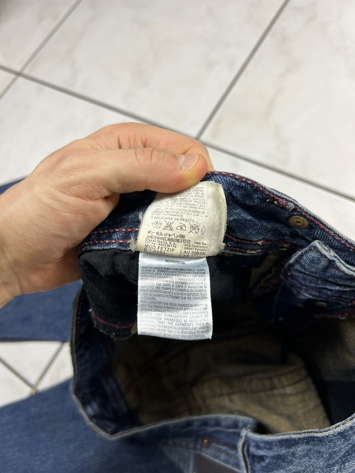 Diesel Vintage Diesel Fetzip y2k distressed denim zip jeans tribal Size US 30 / EU 46 - 17 Thumbnail