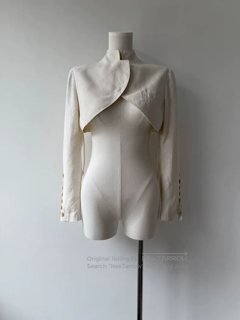 Yohji Yamamoto Yohji Yamamoto size 1 15AW Show Linen Rider Jacket Size S / US 4 / IT 40 - 1 Thumbnail