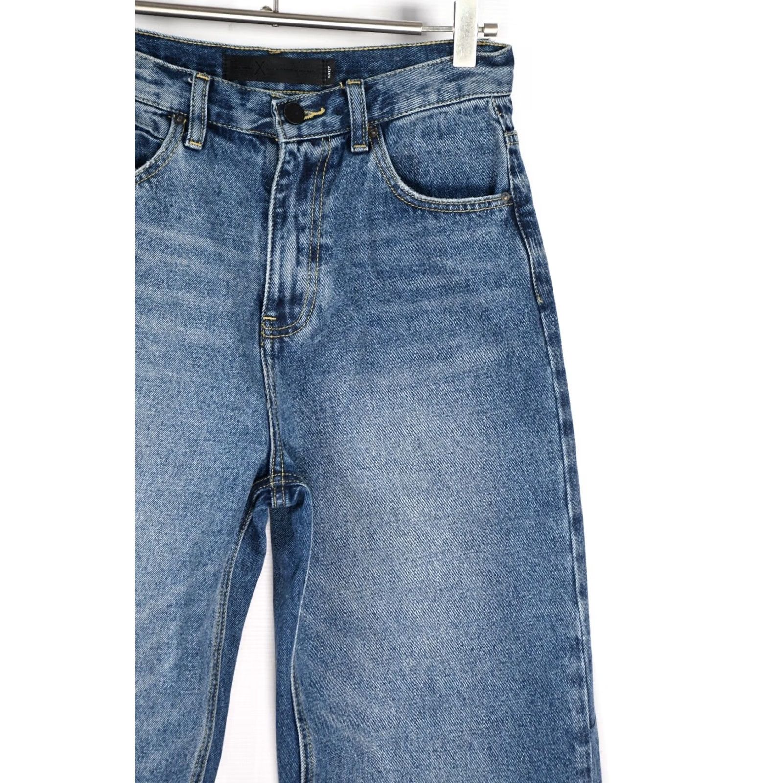 Alexander Wang DENIM ALEXANDER WANG Cult Duo Jeans Women's 27 Blue Cotton Denim Cropped Regular Size 27 Womens Size 27" / US 4 / IT 40 - 5 Thumbnail