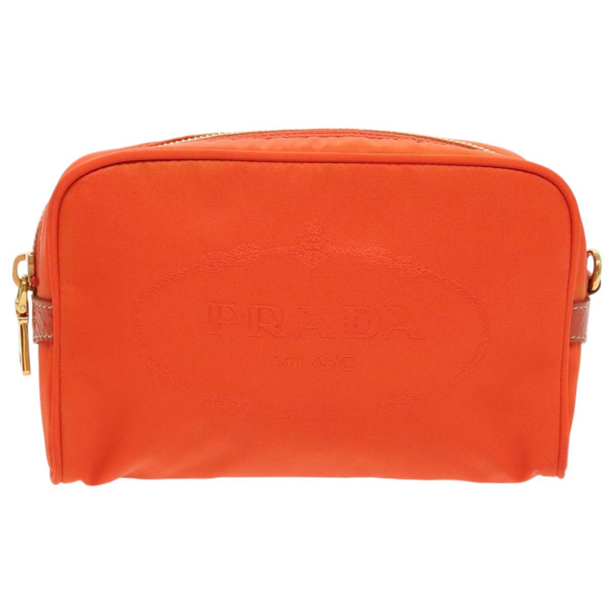 Prada Re-Nylon Orange Synthetic Clutch Bag (Pre-Owned) Size ONE SIZE - 1 Thumbnail