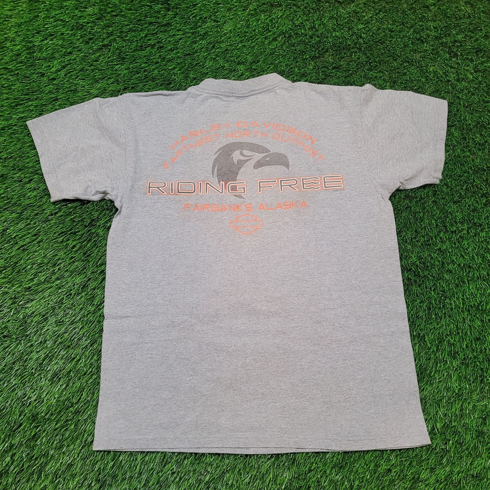 Harley Davidson VTG Y2K Harley-Davidson T-Shirt M Fairbanks AK Dealer Biker Size US M / EU 48-50 / 2 - 4 Thumbnail