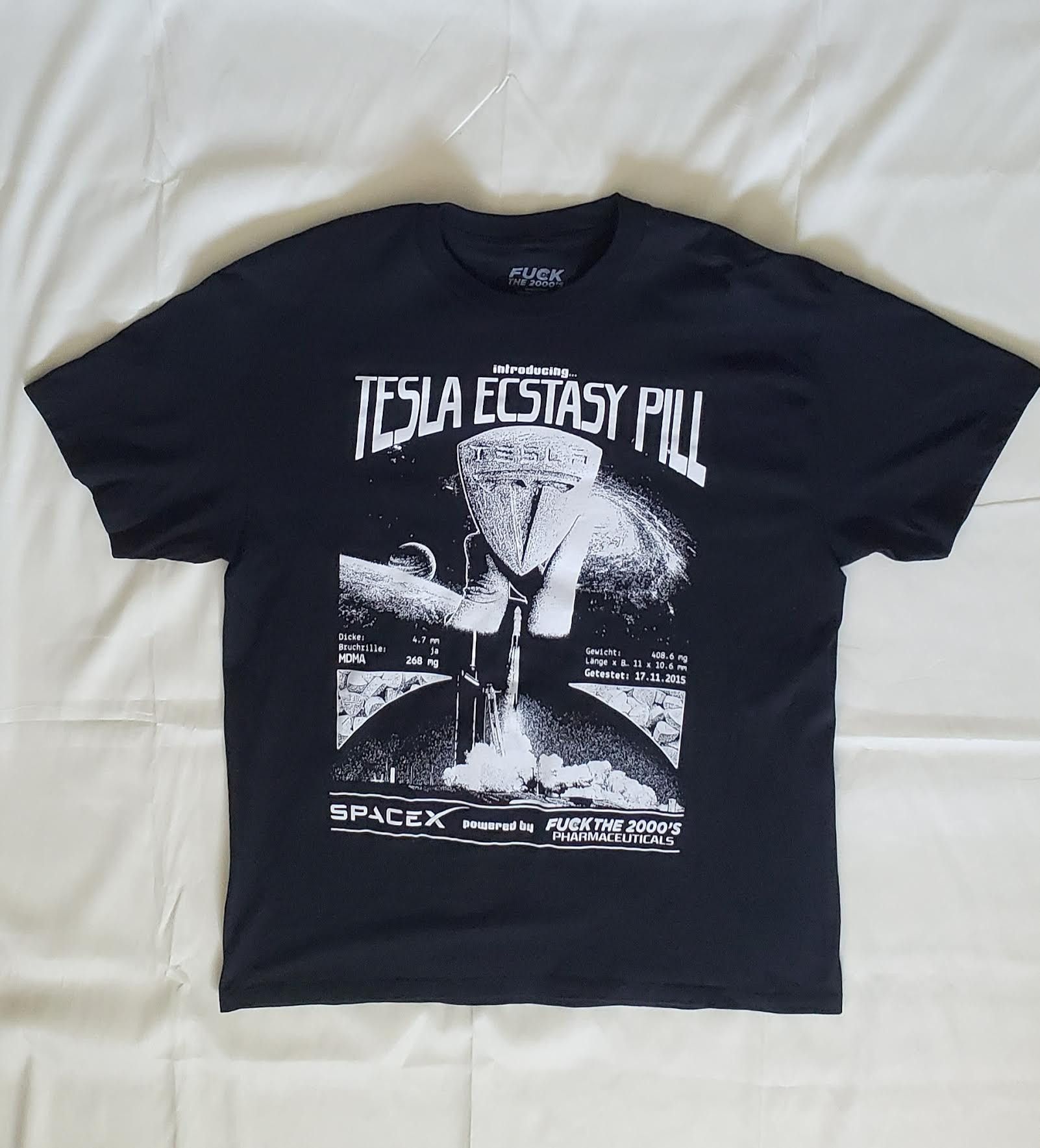G59 Records FuckThe2000s Tesla Exstacy Pill Shirt | Grailed