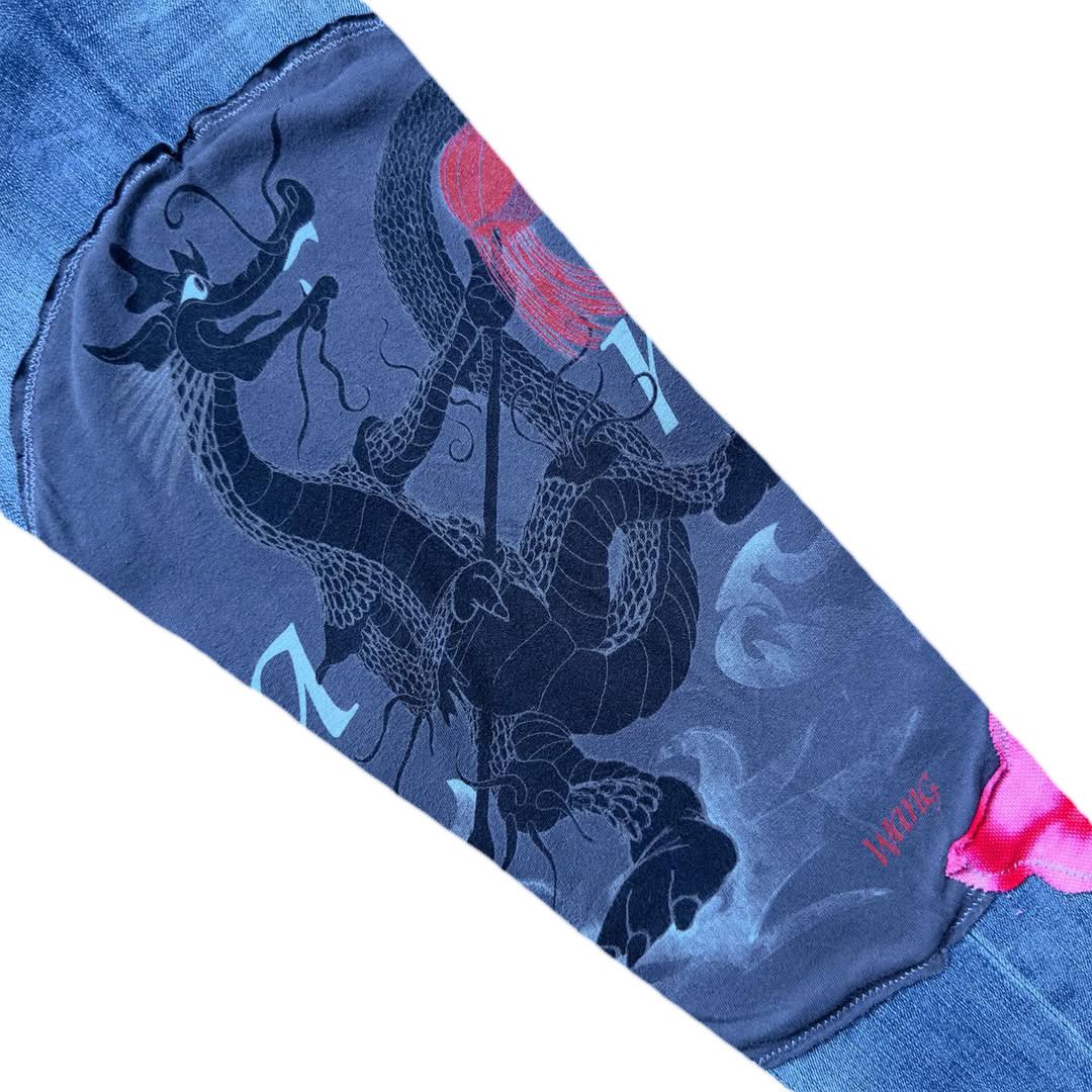 Timberland Upcycled “DRAGON POWER” Timberland Jeans Size 27" / US 4 / IT 40 - 4 Thumbnail