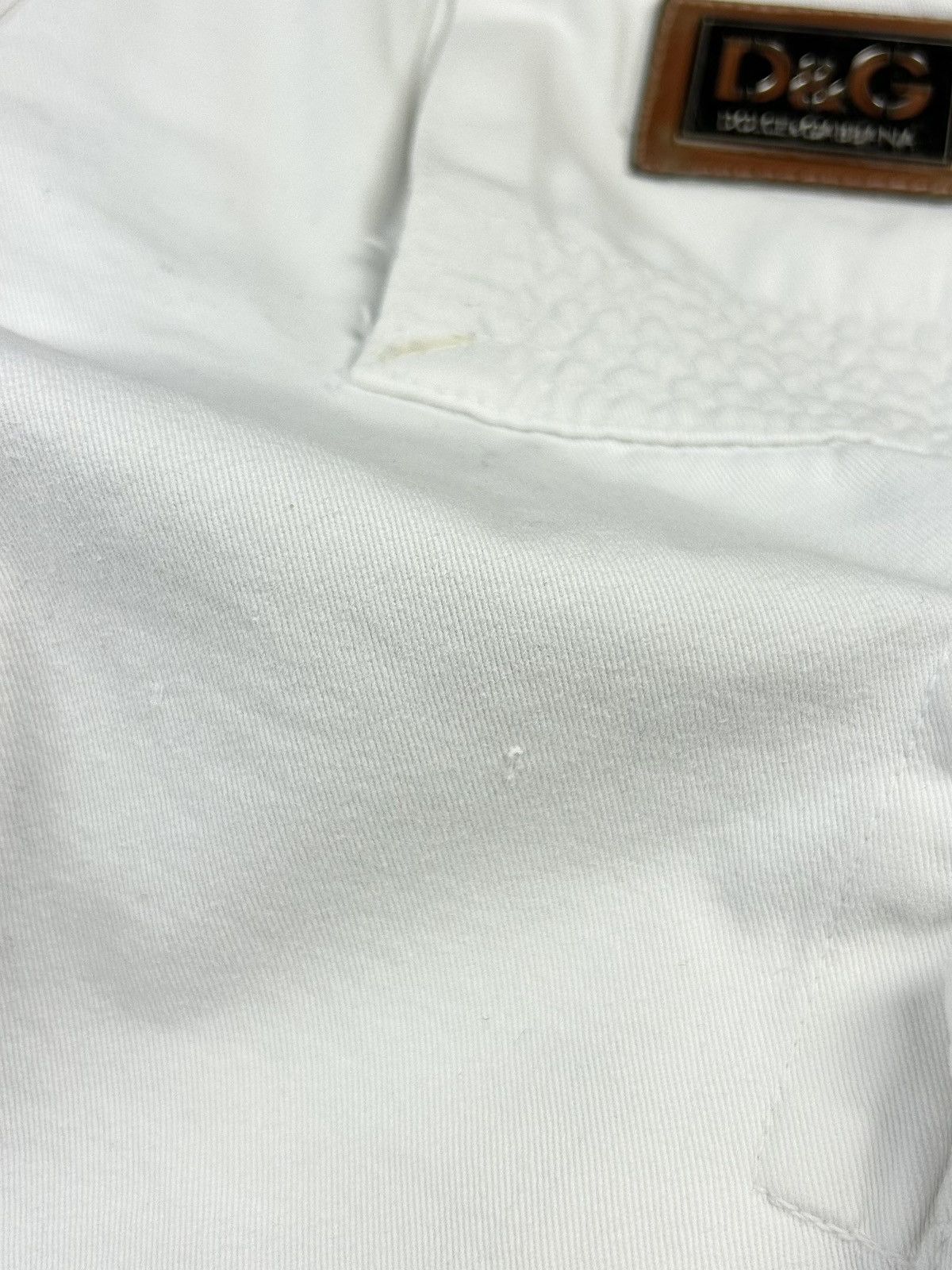 Dolce & Gabbana Dolce & Gabbana Archive White Cargo Pants Metal Logo Vintage Size US 32 / EU 48 - 24 Thumbnail