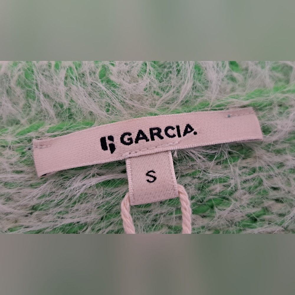 Other NWT Garcia Jeans Womens Green Fuzzy Sweater Mohair Like Acr Size S / US 4 / IT 40 - 3 Thumbnail
